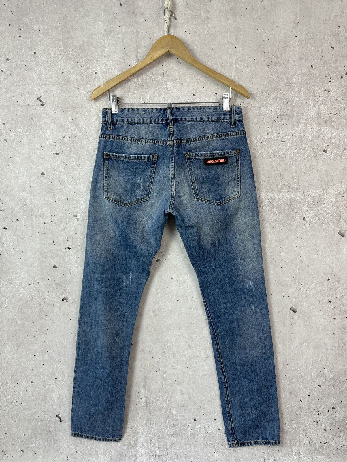 Dsquared2 D2 Dsquared2 Vintage Distressed Made in Italy Blue Jeans Size US 31 - 7 Thumbnail
