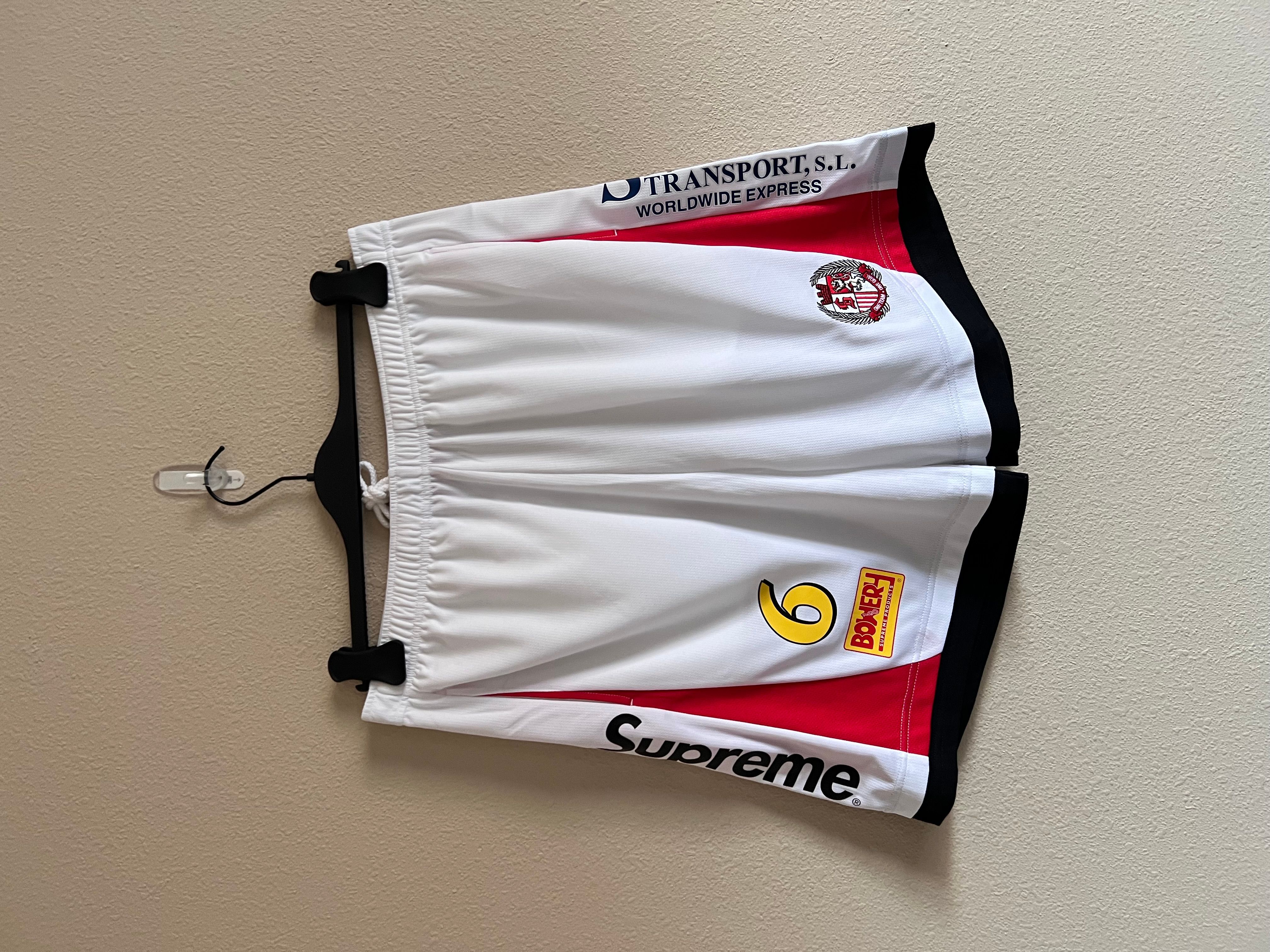 Pre-owned Supreme Soccer Shorts In White