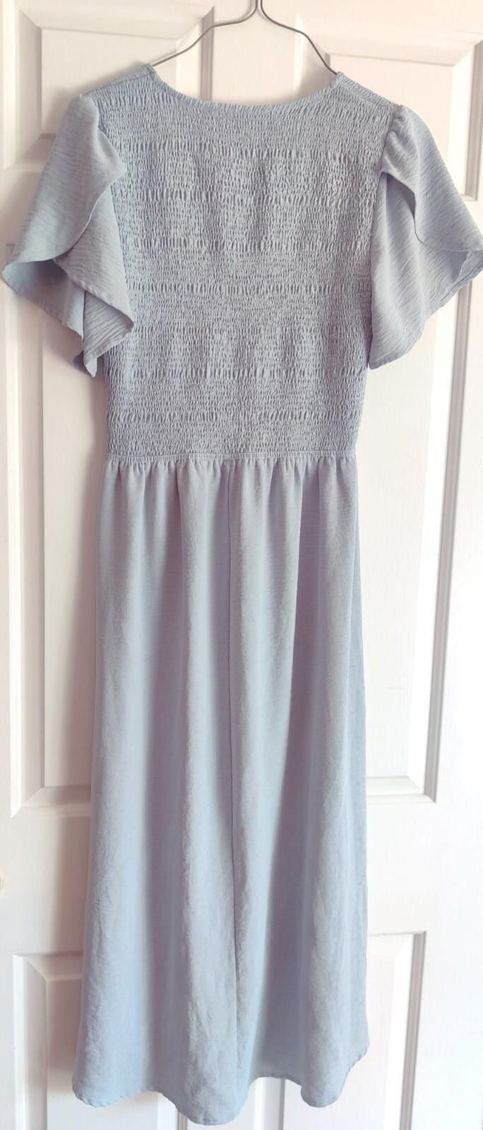 Other Tea n Rose Baby Blue Smocked Scallop Dress Womens Small S Sm Size S / US 4 / IT 40 - 4 Thumbnail