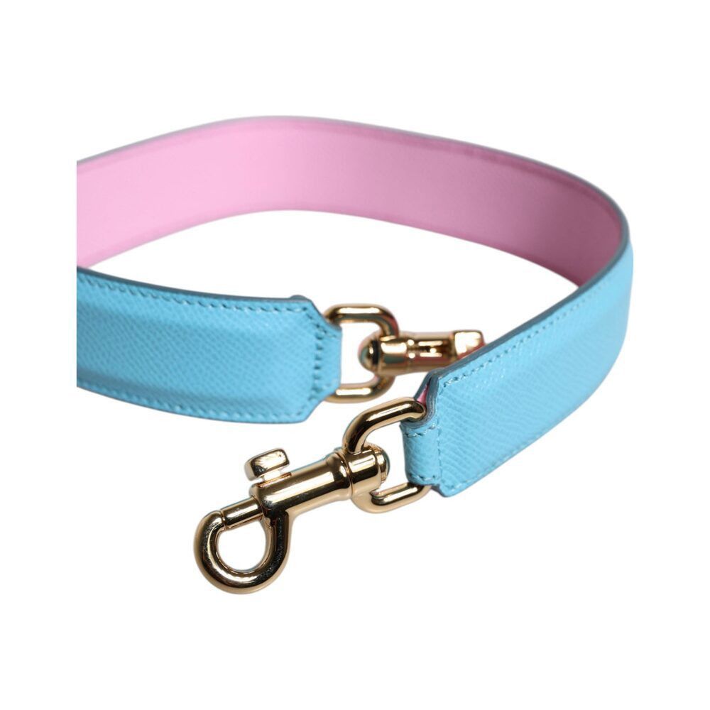 Dolce & Gabbana Dolce & Gabbana Pink Blue Leather Handle Bag Shoulder Strap Size ONE SIZE - 4 Thumbnail
