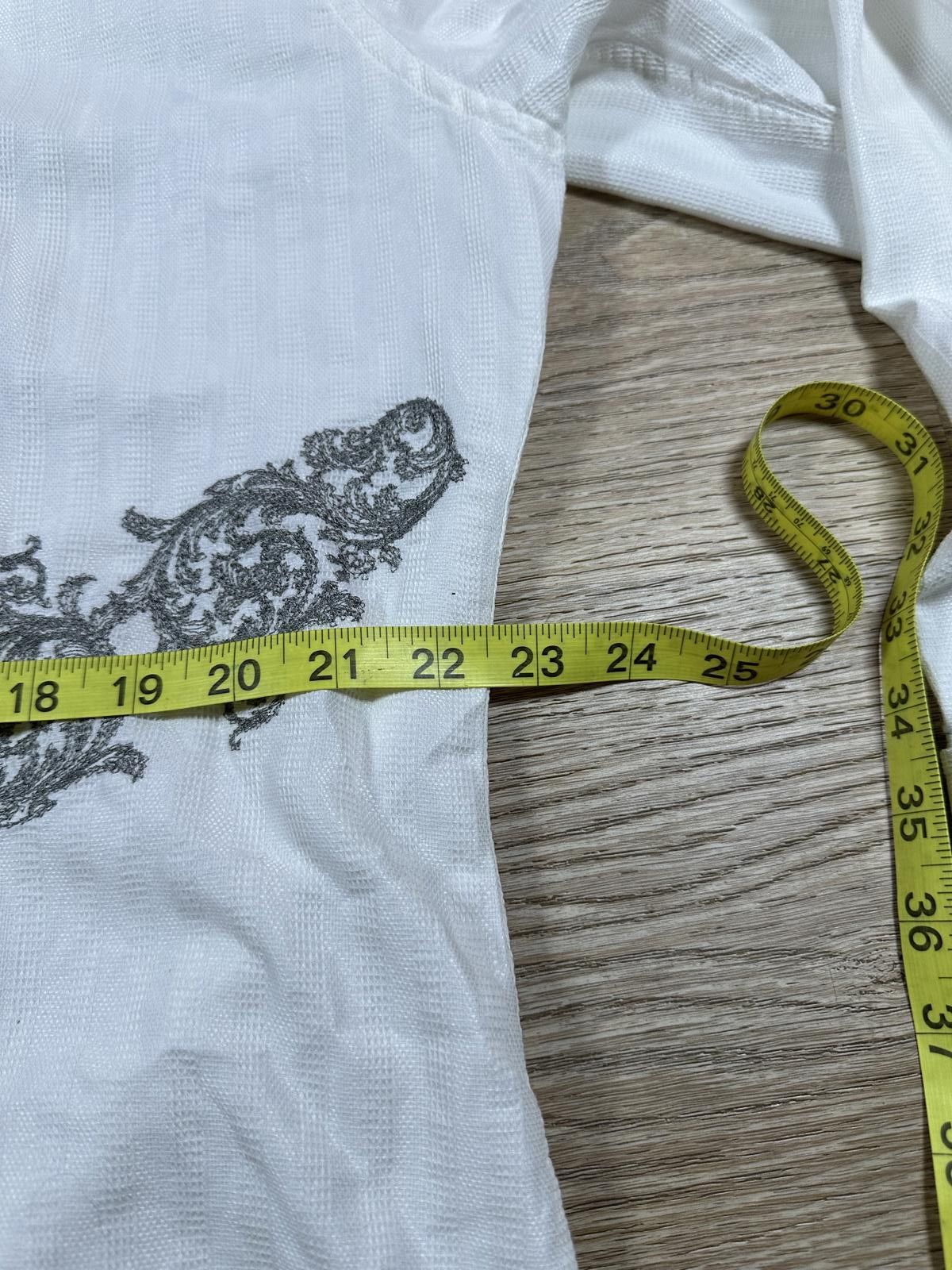 English Laundry English Laundry Mens Dress Shirt XXL White Floral Embroider Size US XXL / EU 58 / 5 - 7 Thumbnail