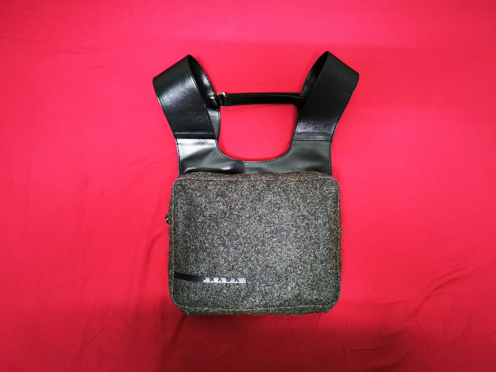image of Prada 1999 Chest Rig Bag in Black, Men's