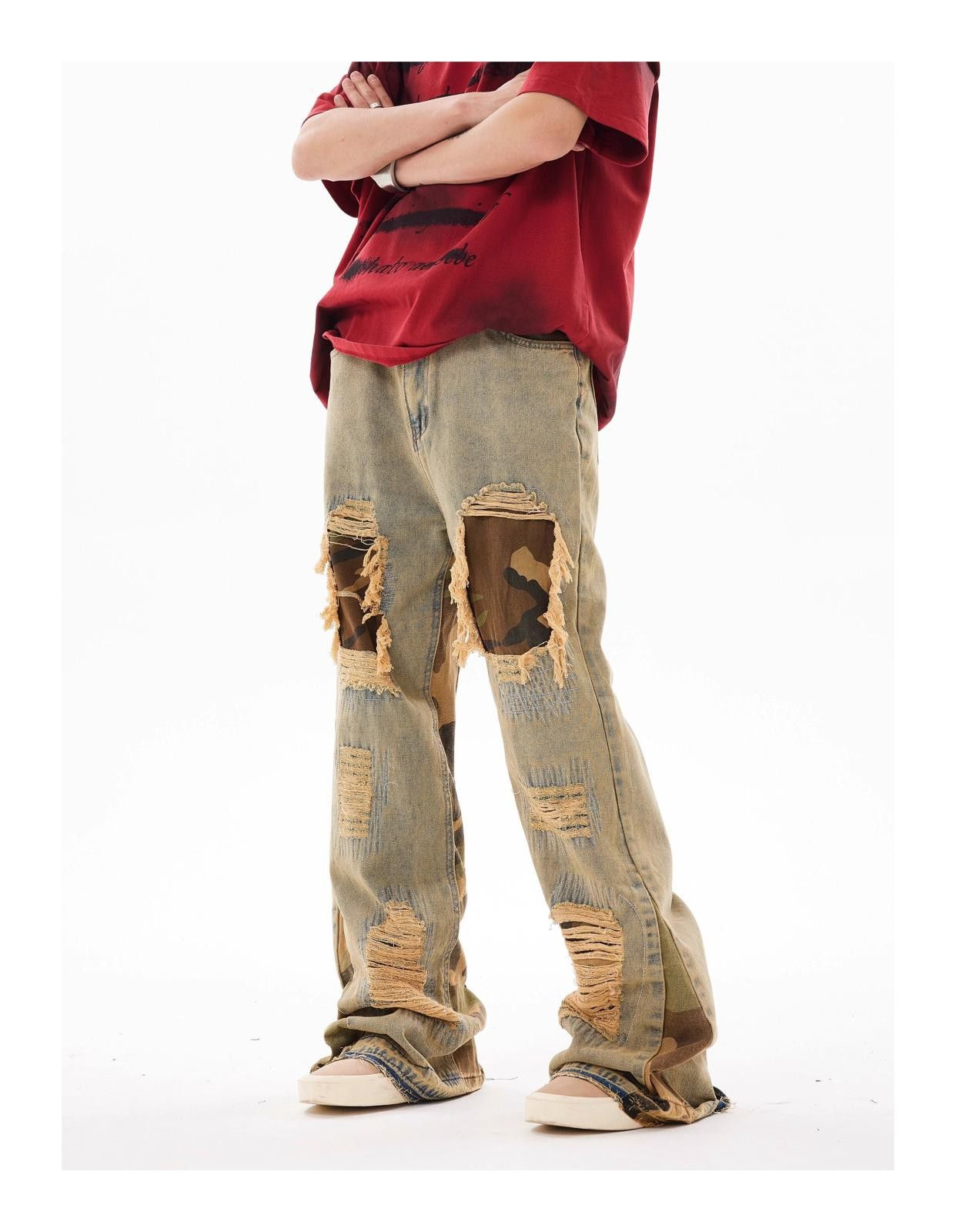 Other Acid Wash Distressed Denim Jeans Size US 32 / EU 48 - 2 Thumbnail