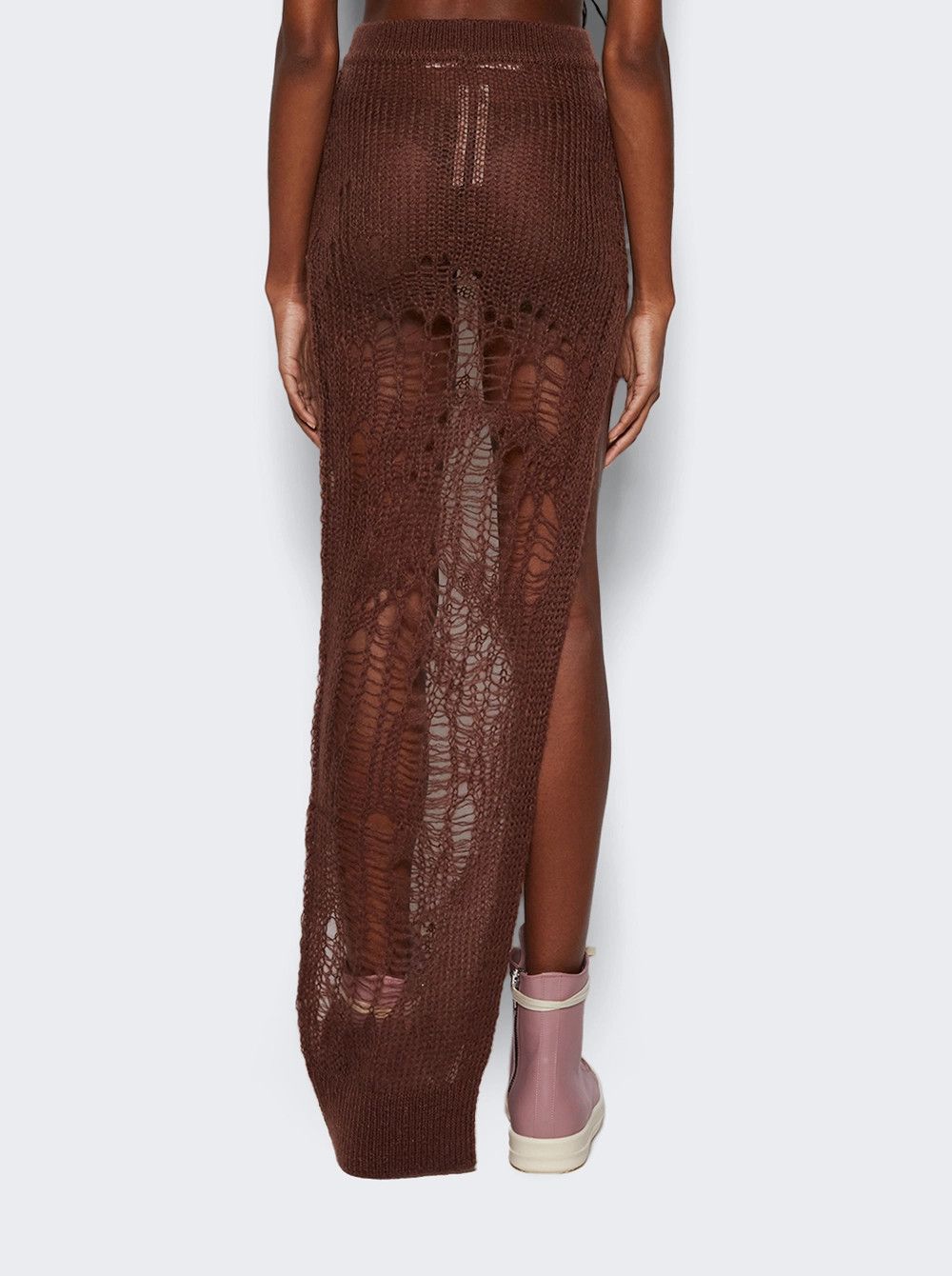 Rick Owens o1mle0426 Spider Ziggy Skirt in Brown Size 28" / US 6 / IT 42 - 5 Thumbnail