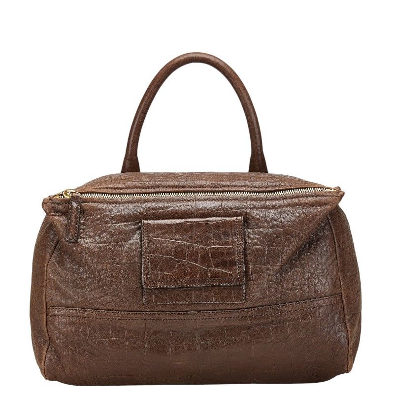 Givenchy Givenchy Pandora Leather Shoulder Bag Leather Shoulder Bag in Brown, Women's