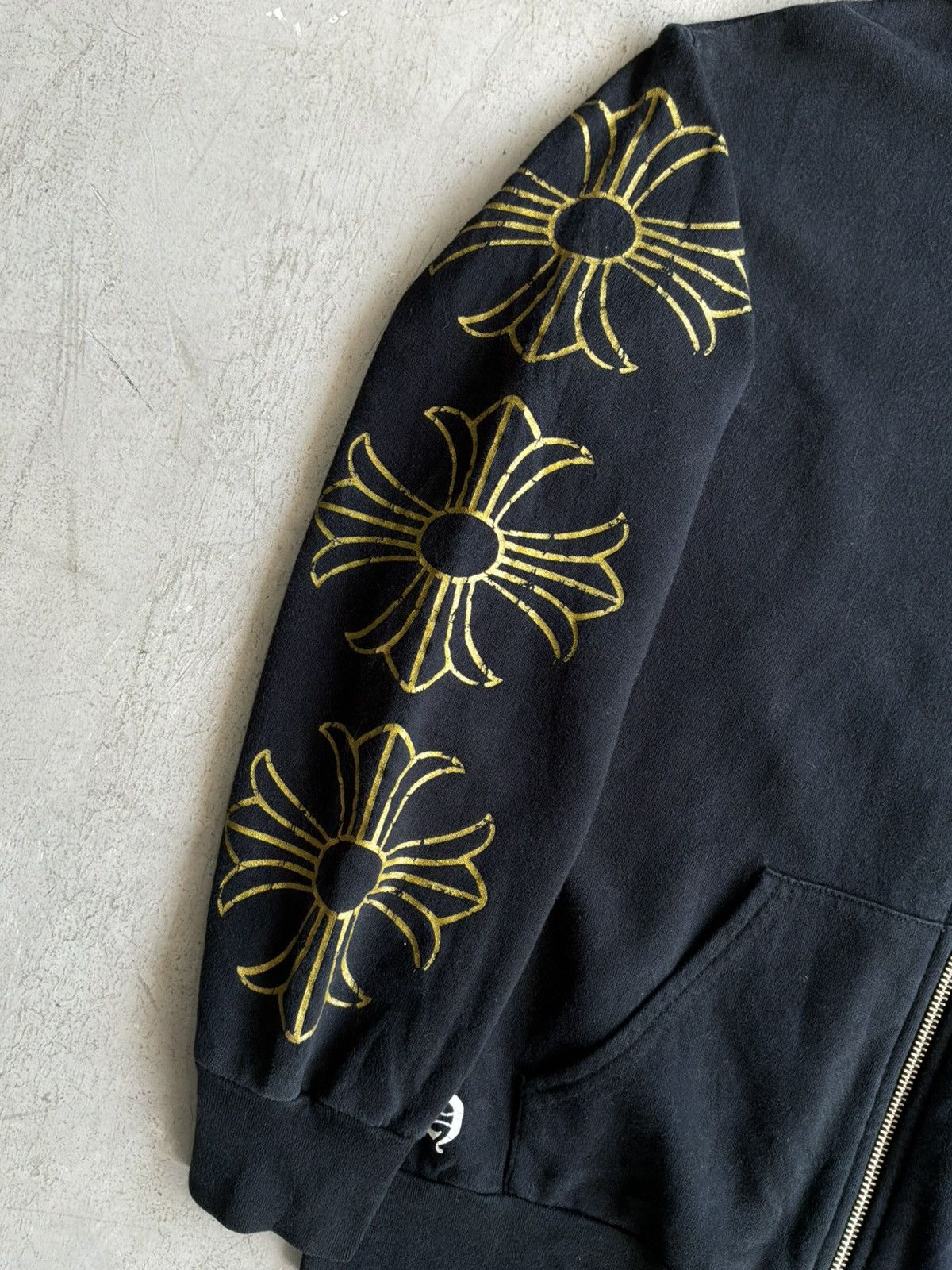 Chrome Hearts Chrome Hearts - Cracked Logo Horseshoe - Zip Hoodie Size US S / EU 44-46 / 1 - 6 Thumbnail
