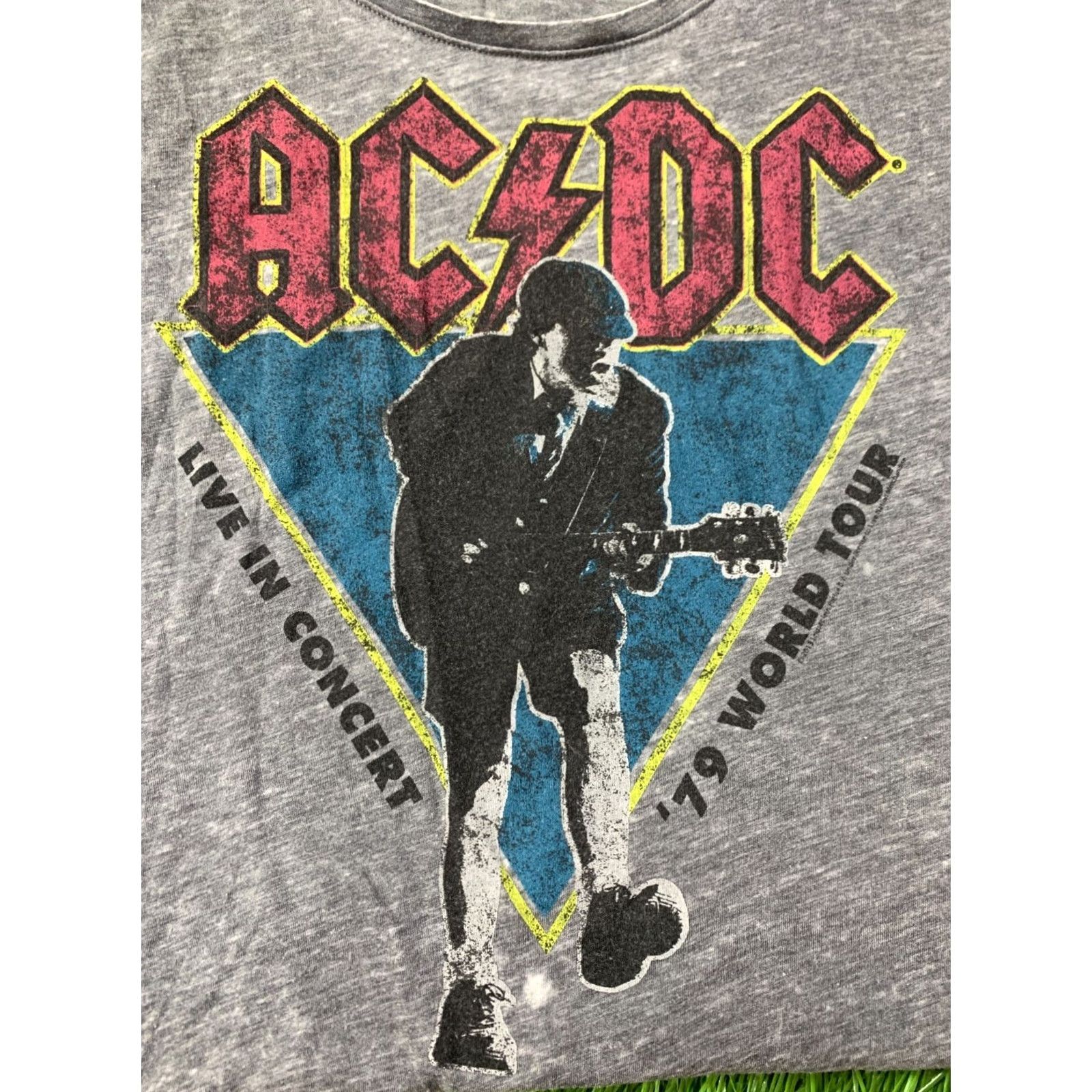 Vintage AC/DC Flick Of The Switch Women T-Shirt Tee Jersey Size L Gray Official Product Rock Shirt Womens Size L / US 10 / IT 46 - 3 Thumbnail