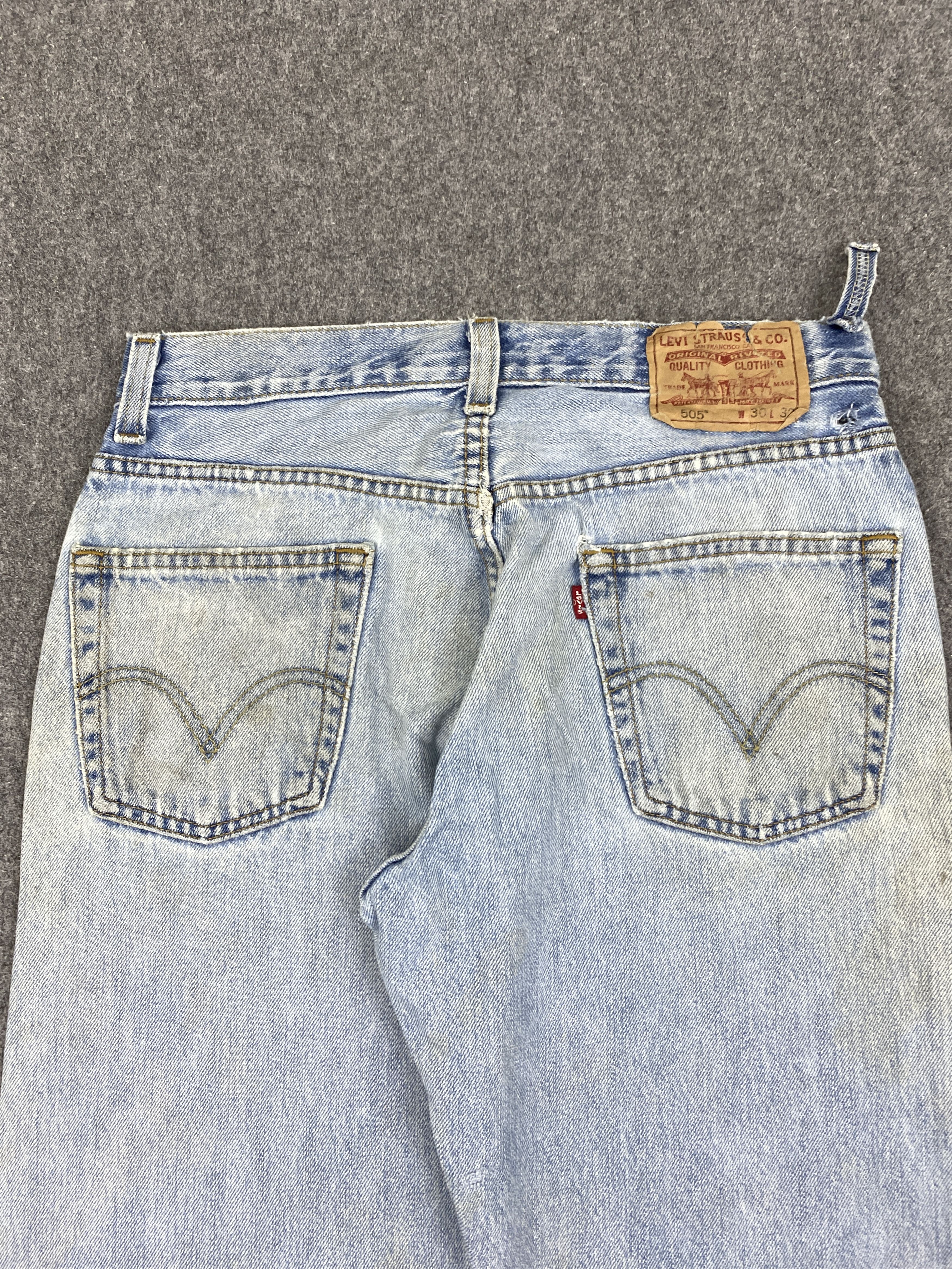 Levi's Vintage Levis 505 Light Washed Jeans DP2829 Size US 30 / EU 46 - 4 Thumbnail