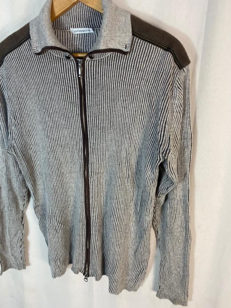 Japanese Brand Unisex 🔥Intermezzo knit zipper sweater Size US M / EU 48-50 / 2 - 4 Thumbnail