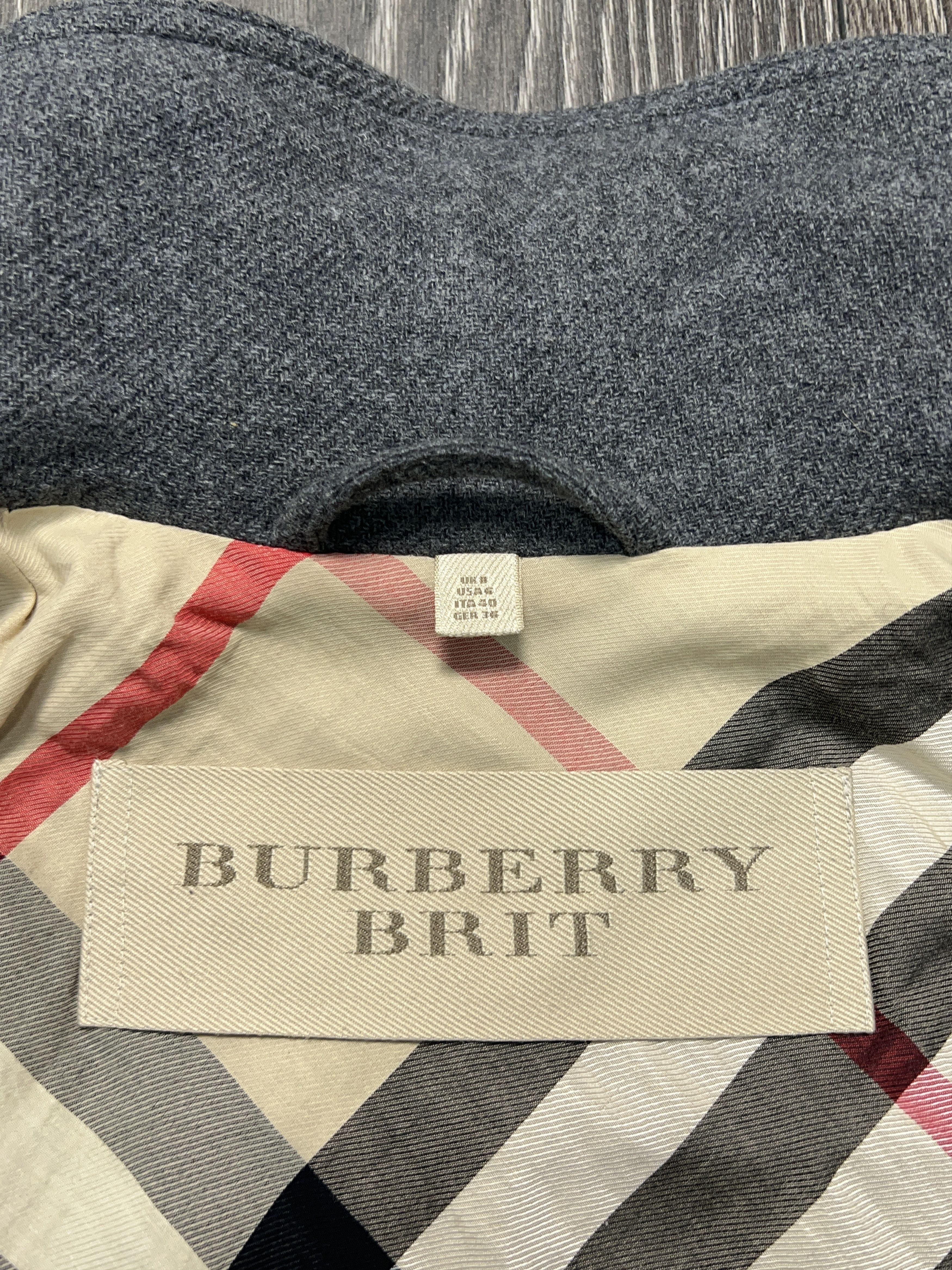 Burberry BRIT Rushworth Coat Wool Check Lining Size UK 8 IT 40 US 6 Size M / US 6-8 / IT 42-44 - 5 Thumbnail