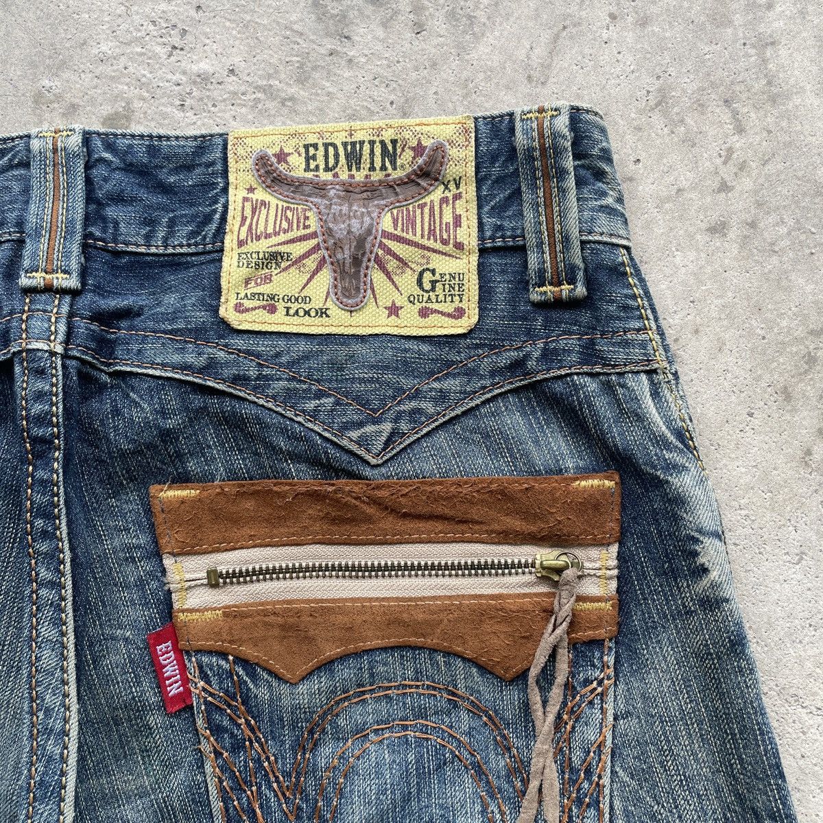 Edwin Vintage Edwin Rusty Denim Faded Distressed Jeans Pants W32 Size US 32 / EU 48 - 9 Thumbnail