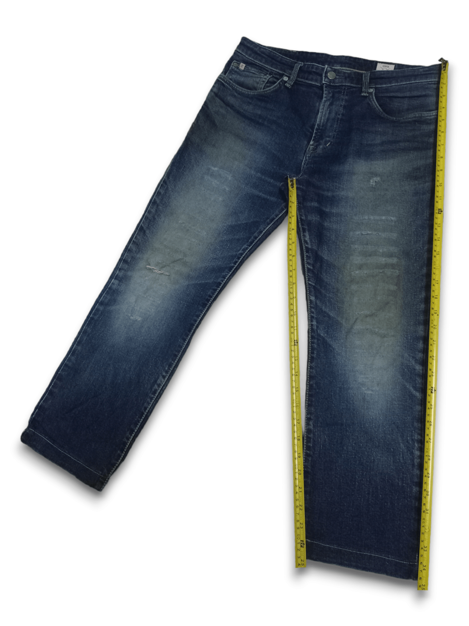 Edwin Vintage Japan Edwin ED03 Blue Wash Distressed Jeans 32x25 Size US 32 / EU 48 - 10 Thumbnail