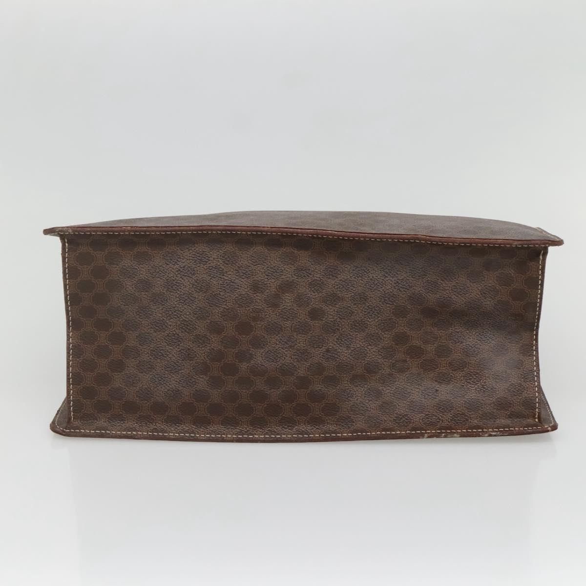 Celine CELINE Macadam Canvas Hand Bag Pvc Leather Brown Gold Size ONE SIZE - 9 Thumbnail