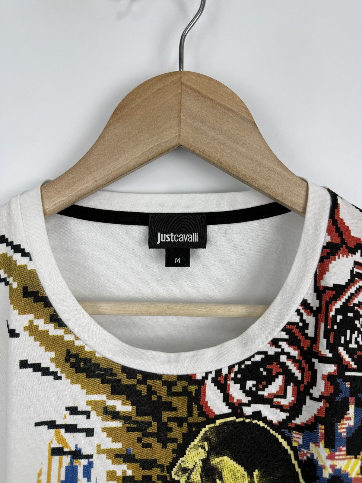 Just Cavalli 🇮🇹💀 Just Cavalli Art Asymmetrical Tiger Skull Snake T-Shirt Size US M / EU 48-50 / 2 - 7 Thumbnail