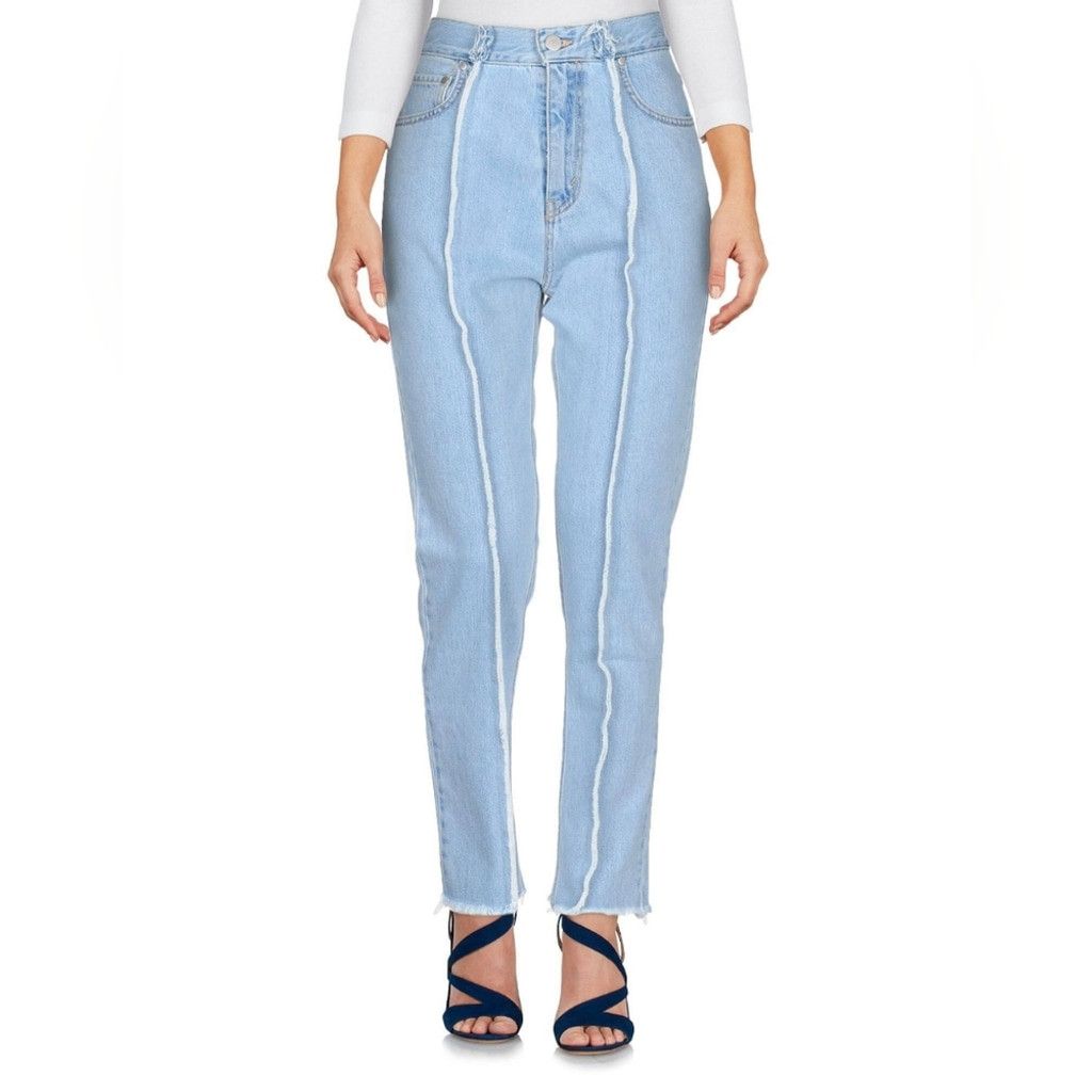 rokh Rokh Light Blue Jeans With Frayed Detailing Size 26" / US 2 / IT 38 - 1 Thumbnail