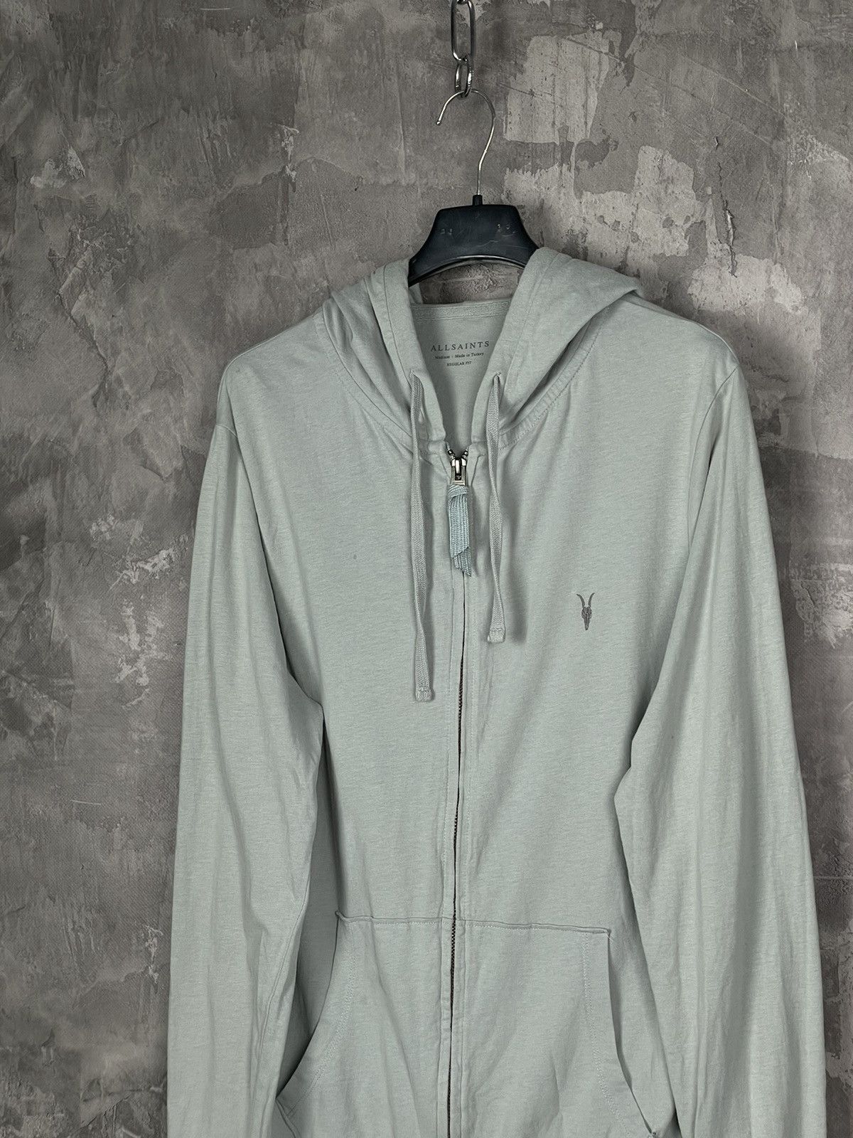 Allsaints × Japanese Brand Allsaints Black Japanese Style Y2K Zip Up Hoodie Blank Size M / US 6-8 / IT 42-44 - 7 Thumbnail
