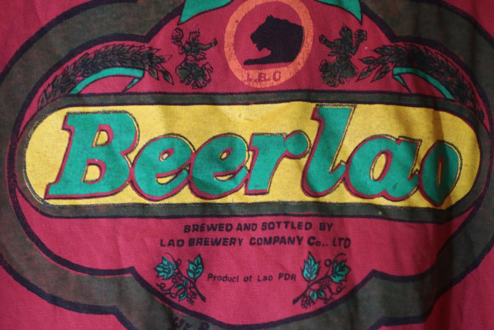Other Burton Menswear Beerlao T-Shirt Red Laos Beer Graphic Mens Size L / US 10 / IT 46 - 4 Thumbnail