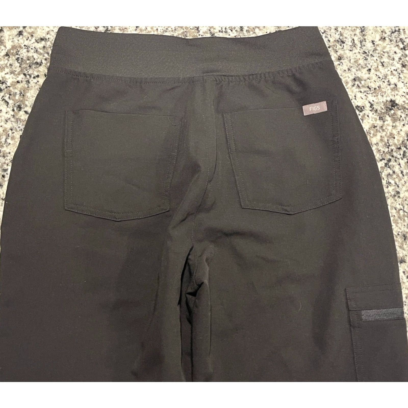 Vintage FIGS Zamora Jogger Scrub Pants Women’s S Slim Fit Black Drawstring Tapered Inseam 29 Embroidered Slimming Size 28" / US 6 / IT 42 - 5 Thumbnail