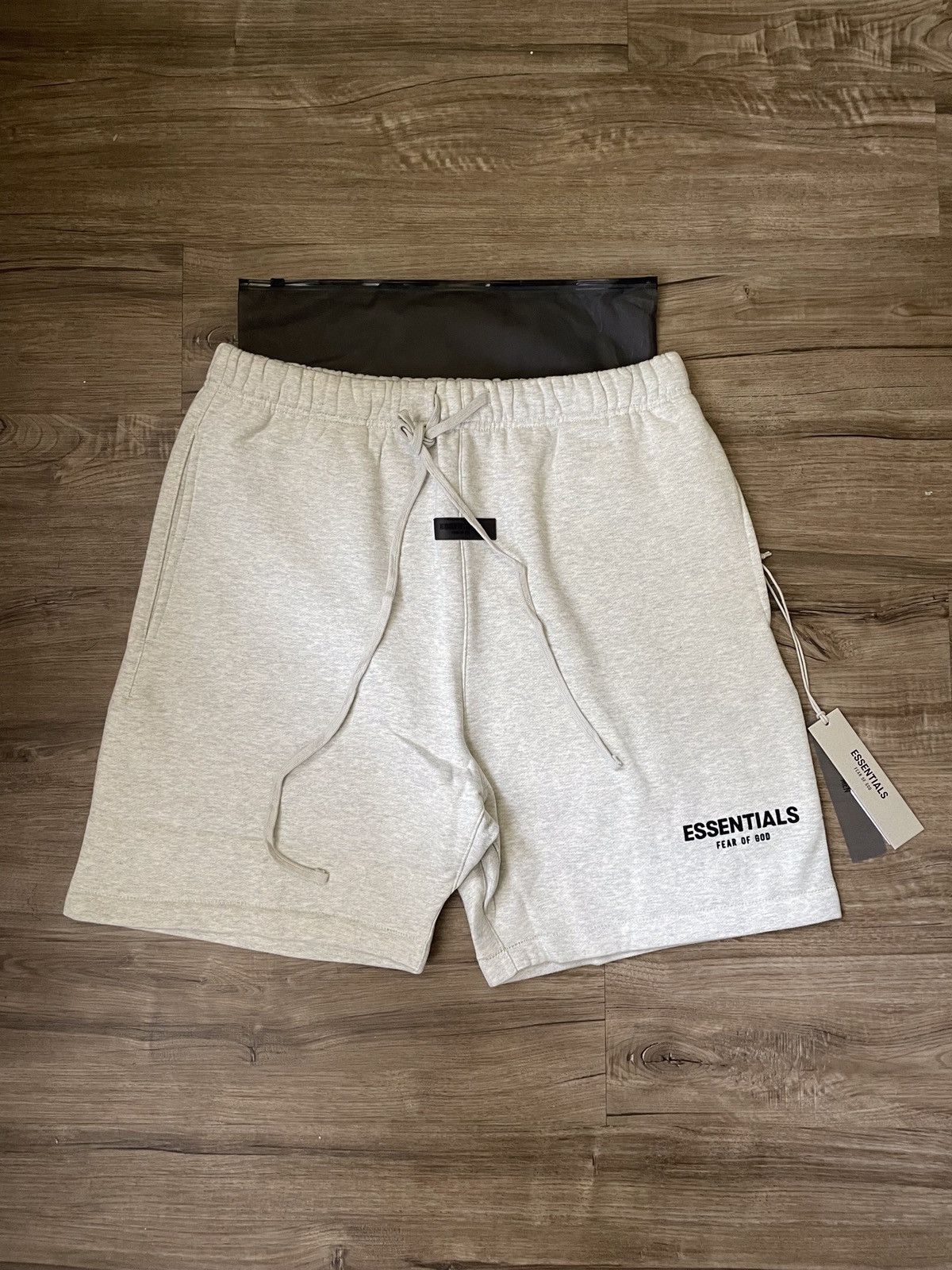 Fear of God Fear of God Essentials Sweat Shorts Oatmeal Size XS | Grailed