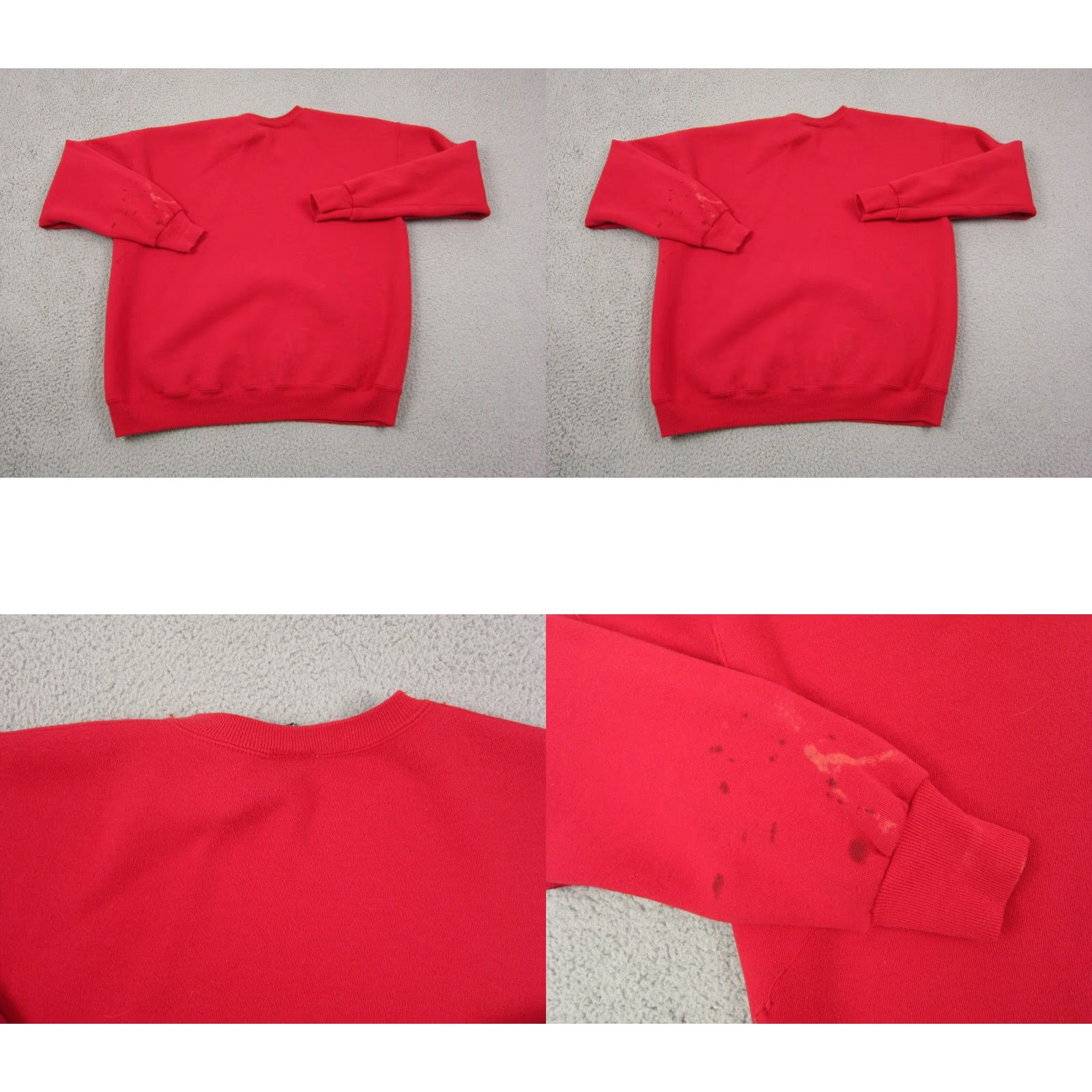 Lee VINTAGE Lee Sturdy Sweatshirt Sweatshirt Mens M Red Heavyweight 90s Classic Pullover Crew Neck All Seasons Size US M / EU 48-50 / 2 - 9 Thumbnail
