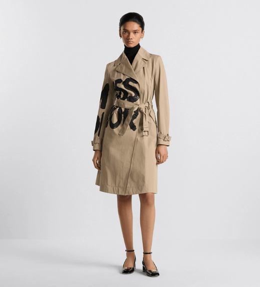 Dior o1w1db11225 457M15 Trench Coat in Beige/Black Size XL / US 12-14 / IT 48-50 - 4 Thumbnail