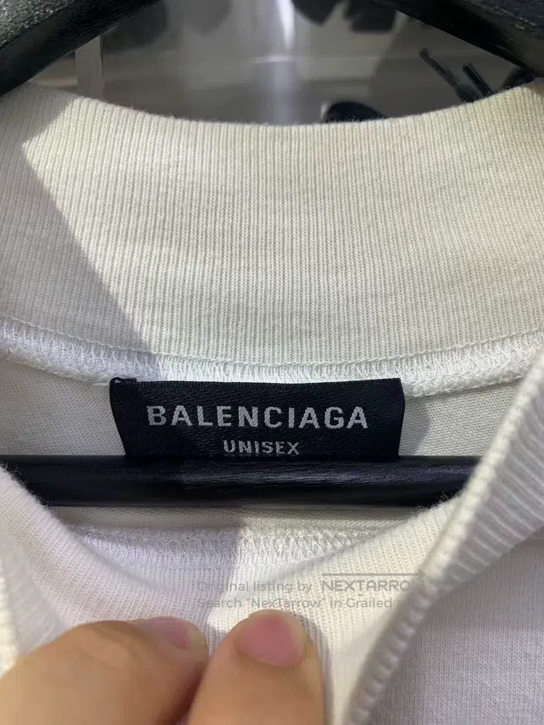 Balenciaga Balenciaga White, Red, Black Color Blocked Double勾 Long Sl Size US M / EU 48-50 / 2 - 6 Thumbnail