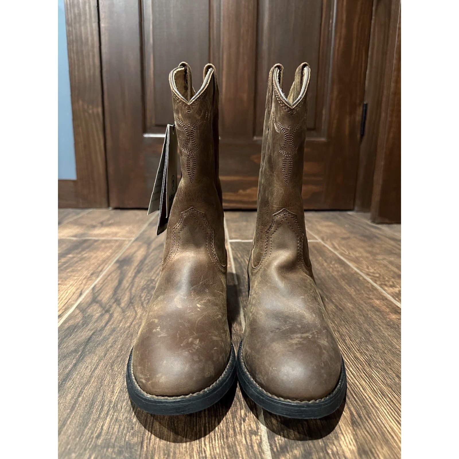 Ariat Ariat Women’s Heritage Roper Boots Western Brown Size 6.5B Size US 4 / IT 34 - 2 Thumbnail