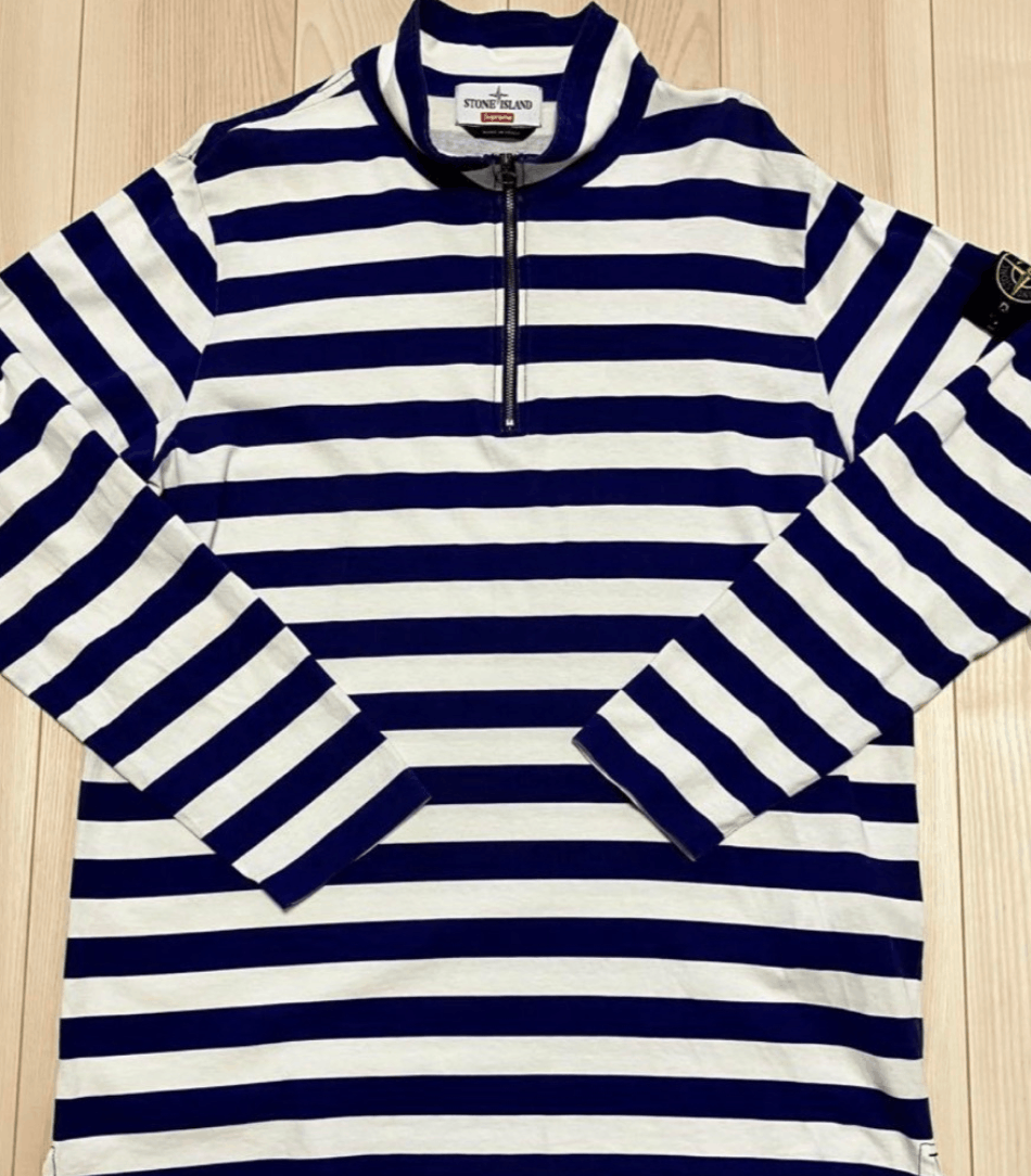 Stone Island Supreme Stone Island Quarter Zip Long Sleeve Top Size US L / EU 52-54 / 3 - 2 Thumbnail
