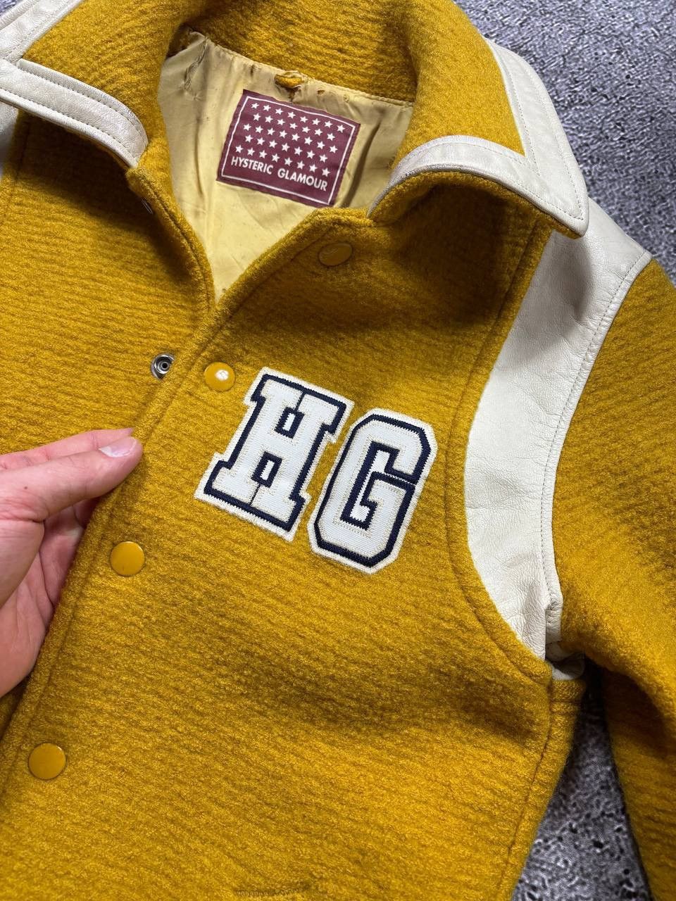 Hysteric Glamour Vintage Hysteric Glamour Heavy Wool Varsity Jacket Y2k Japan Size S / US 4 / IT 40 - 9 Thumbnail