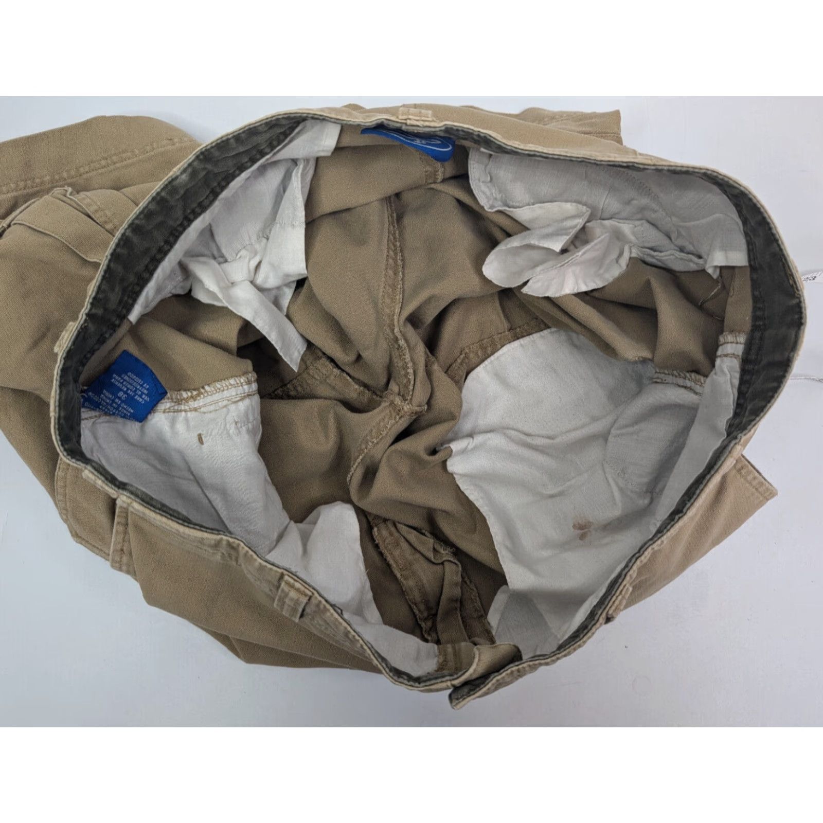 Ocean Pacific VINTAGE Ocean Pacific OP Cargo Shorts Baggy Men's 38 Khaki Canvas Pockets Brown Beige 90s Cargo Shorts Mens Size US 38 / EU 54 - 6 Thumbnail