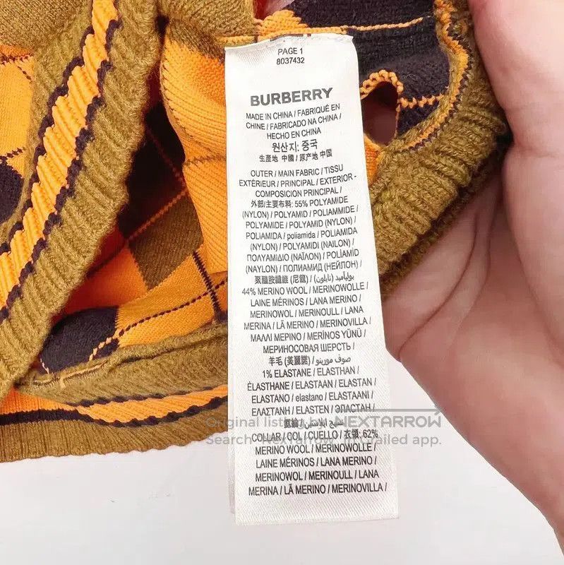 Burberry Burberry Stylish Yellow Knitted Vest for Women. Size XS / US 0-2 / IT 36-38 - 3 Thumbnail