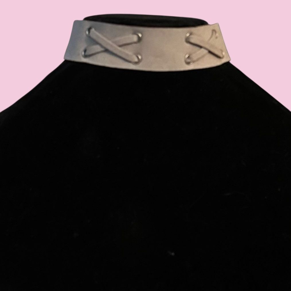 Other Gray suede thick choker necklace Size ONE SIZE - 1 Thumbnail