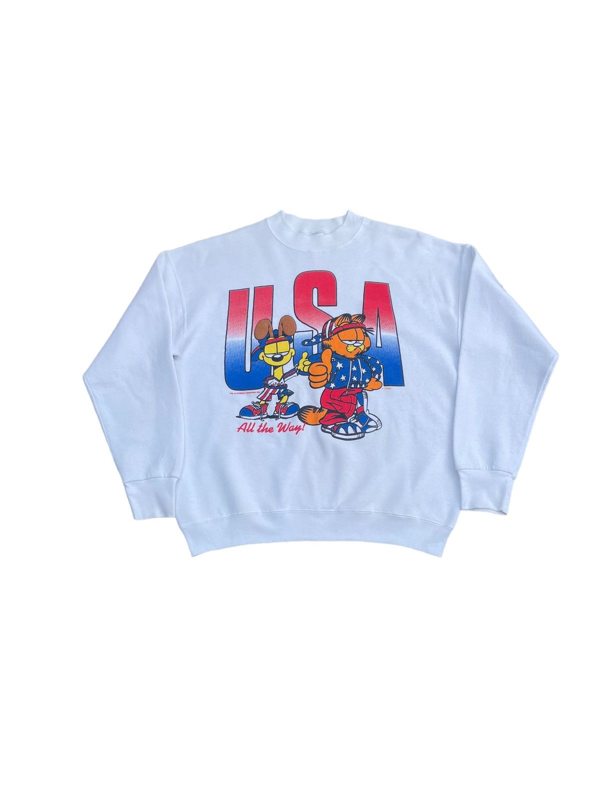 Vintage Vintage Grafield & Odie Usa All the Way Crewneck Size US L / EU 52-54 / 3 - 1 Thumbnail
