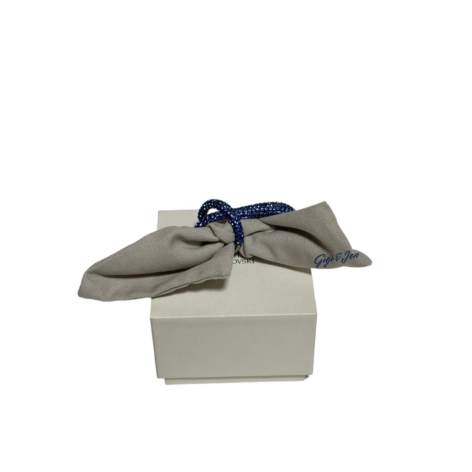 Swarovski Swarovski Tigris double ring Blue Ruthenium plated Size 55/7 Size ONE SIZE - 5 Thumbnail