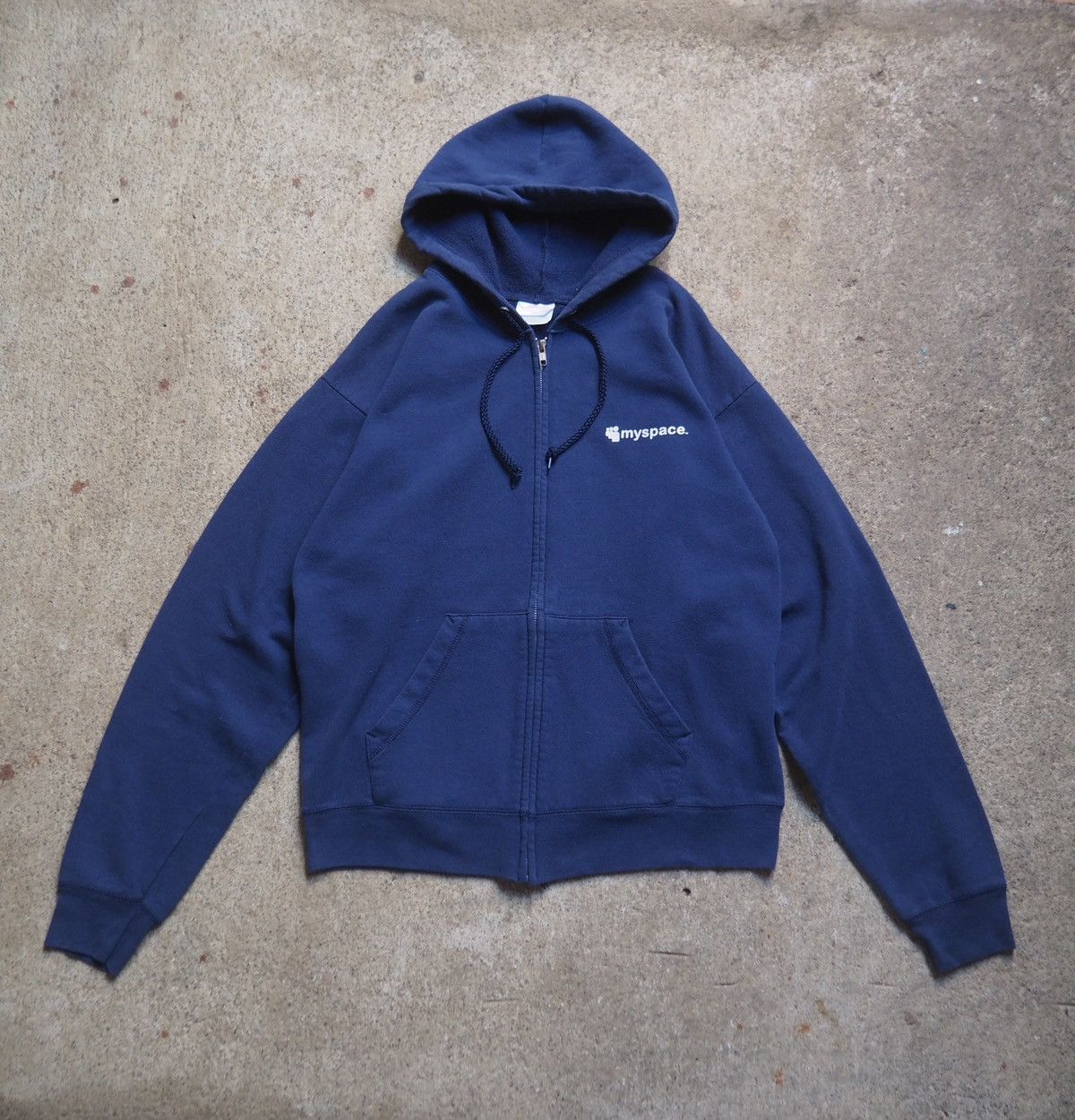 Hanes Y2k MySpace promotional hoodie, Hanes, mid-to-late 2000s Size US M / EU 48-50 / 2 - 2 Thumbnail