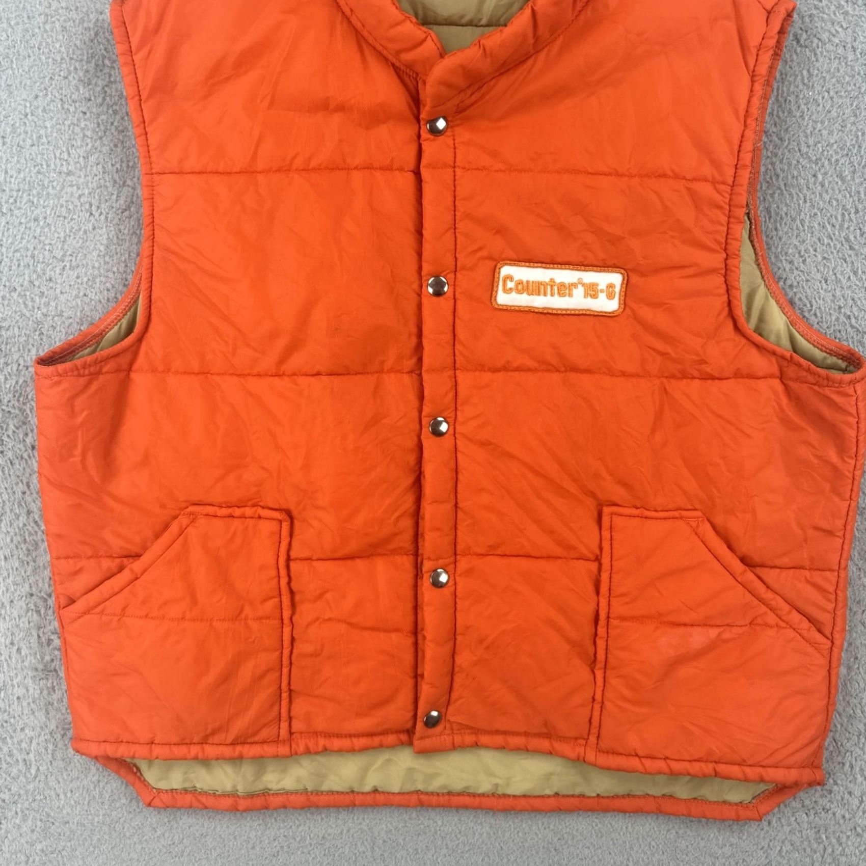 Vintage VINTAGE Swingsters World Of Wearables Vest XL Orange Hunting USA Made Men Counter 15-6 Size US XL / EU 56 / 4 - 4 Thumbnail