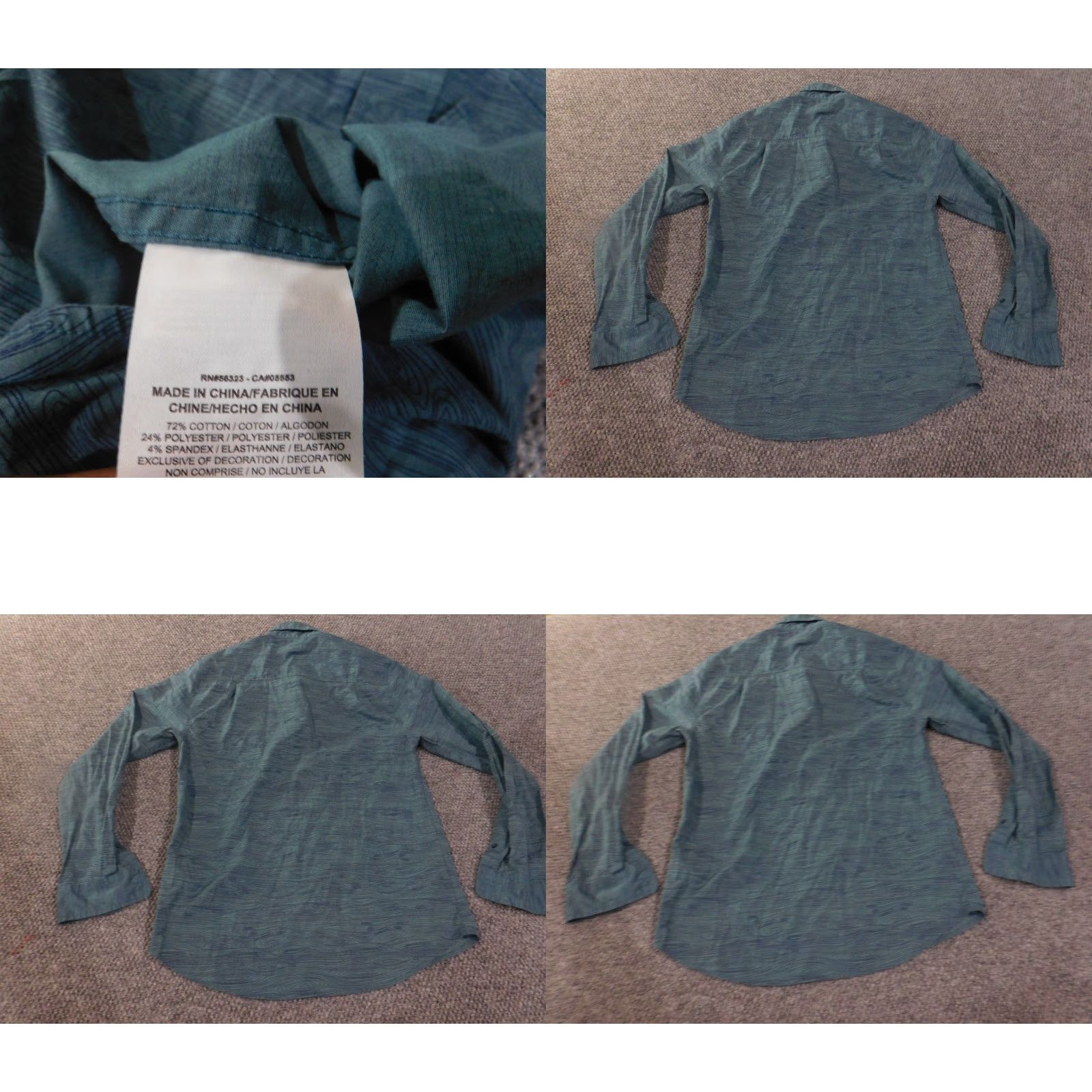 Nike Nike SB Shirt Men S Green Geometric Button Up Casual Pocket Collared Knit Cotton Size US S / EU 44-46 / 1 - 8 Thumbnail
