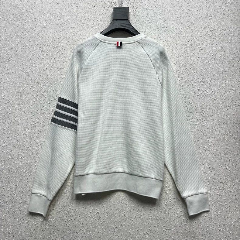 Thom Browne Thom browne New white waffled gray printed knitted sweatshi Size US L / EU 52-54 / 3 - 2 Thumbnail