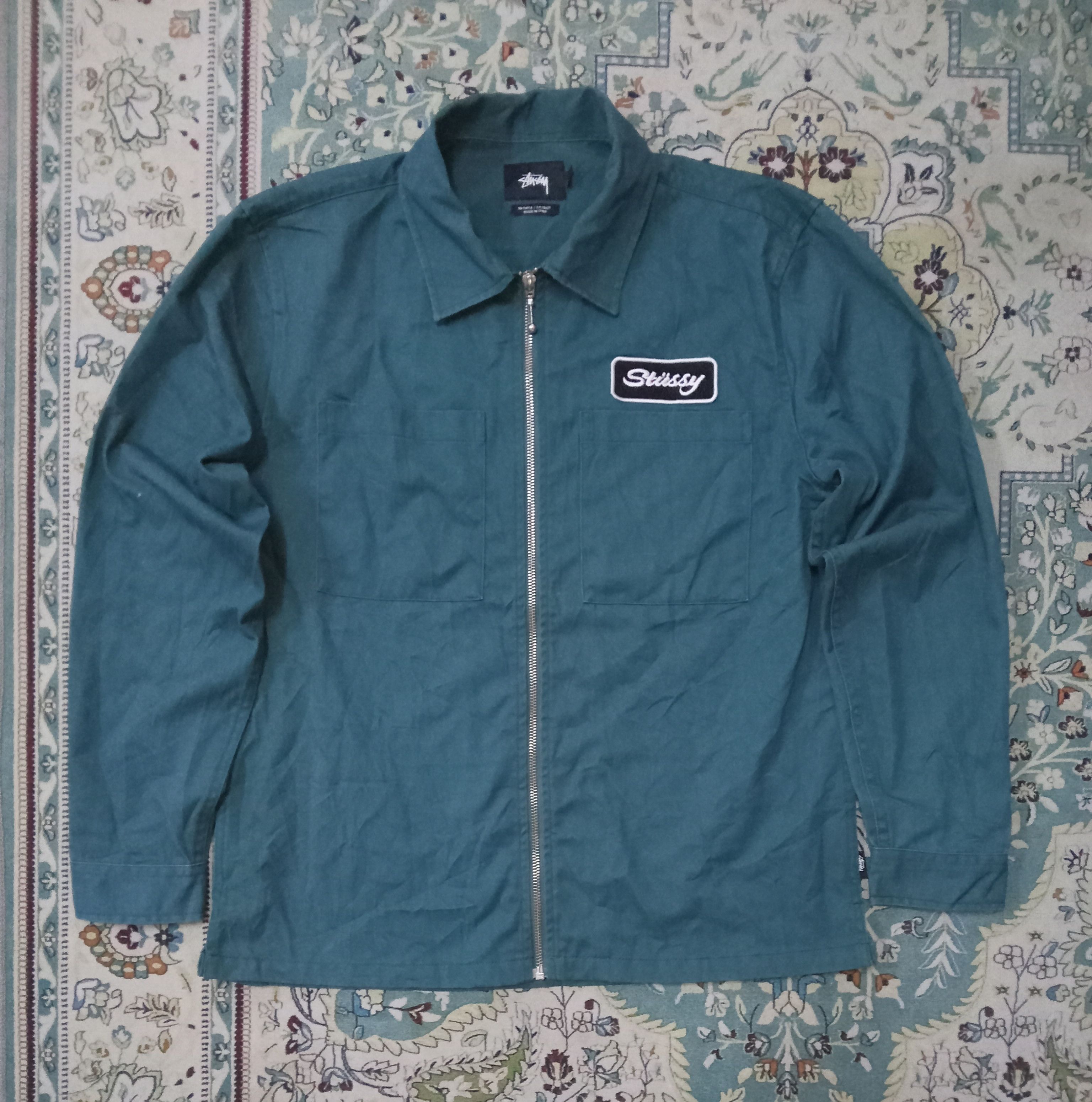 Stussy Stussy Beach Shell Transparent Ripstop Olive Green