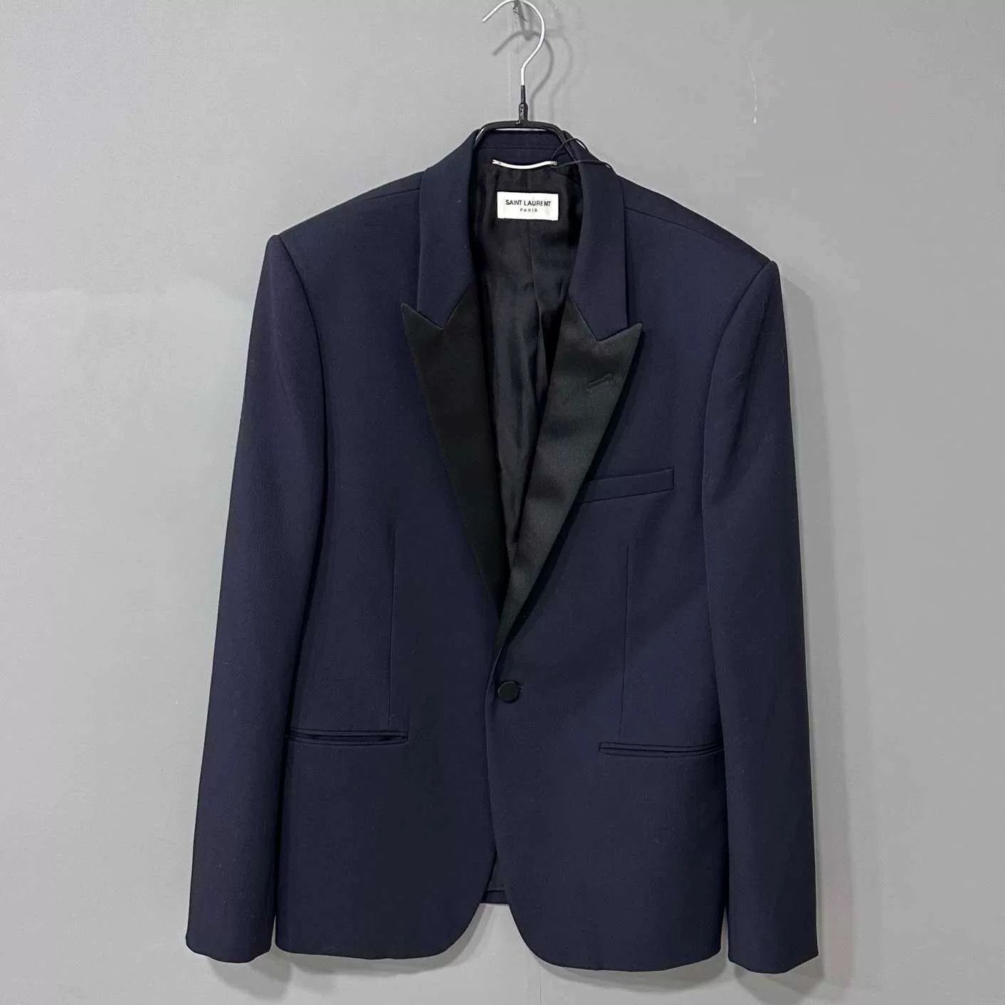 Saint Laurent Paris Saint Laurent Paris Dark Blue Blazer Size US M / EU 48-50 / 2 - 1 Thumbnail