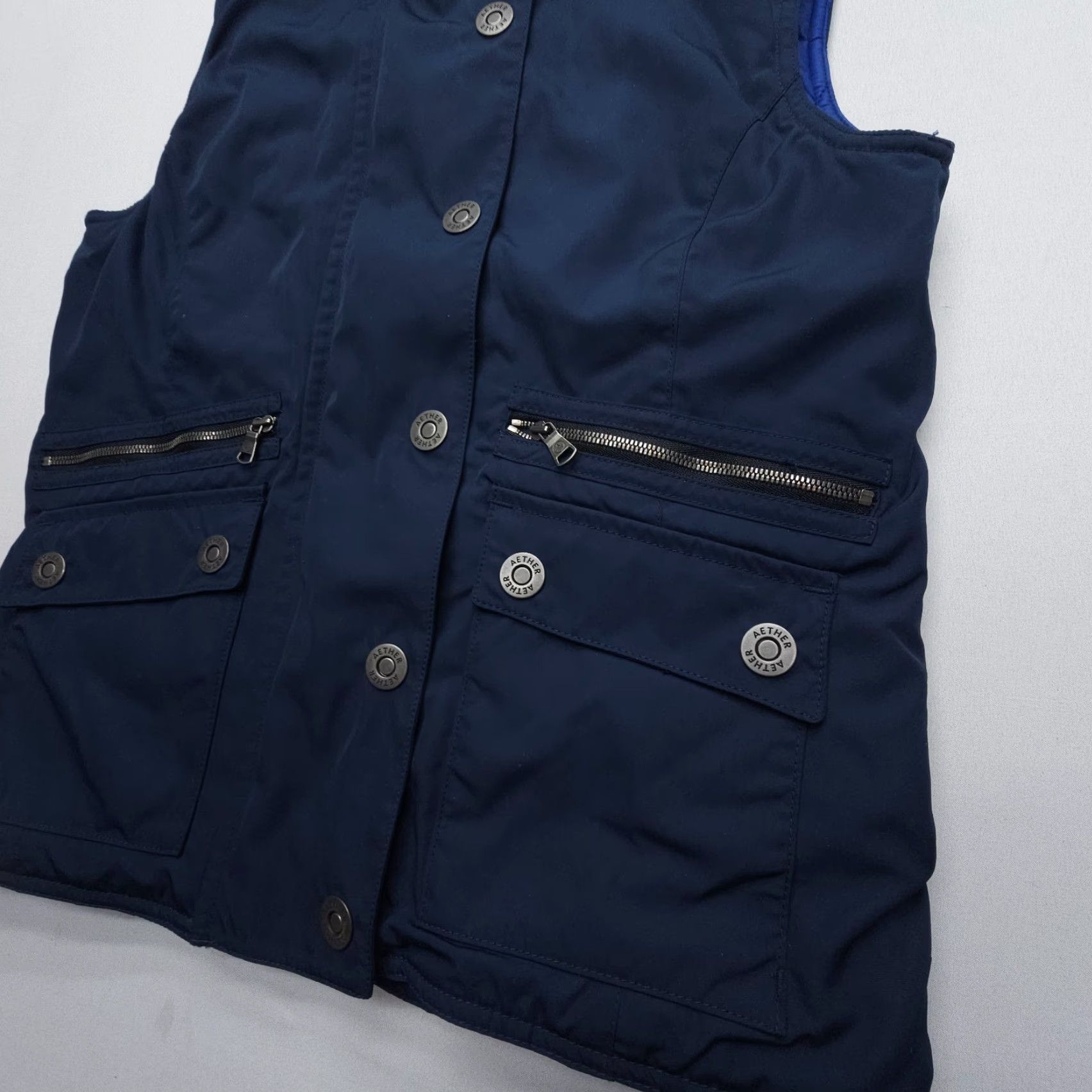 Vintage Aether Blue Total Eclipse Vega Vest Size 1 Snap Zip Insulated Riding Walking XS Vest Size XS Blue Aether Size XS / US 0-2 / IT 36-38 - 3 Thumbnail