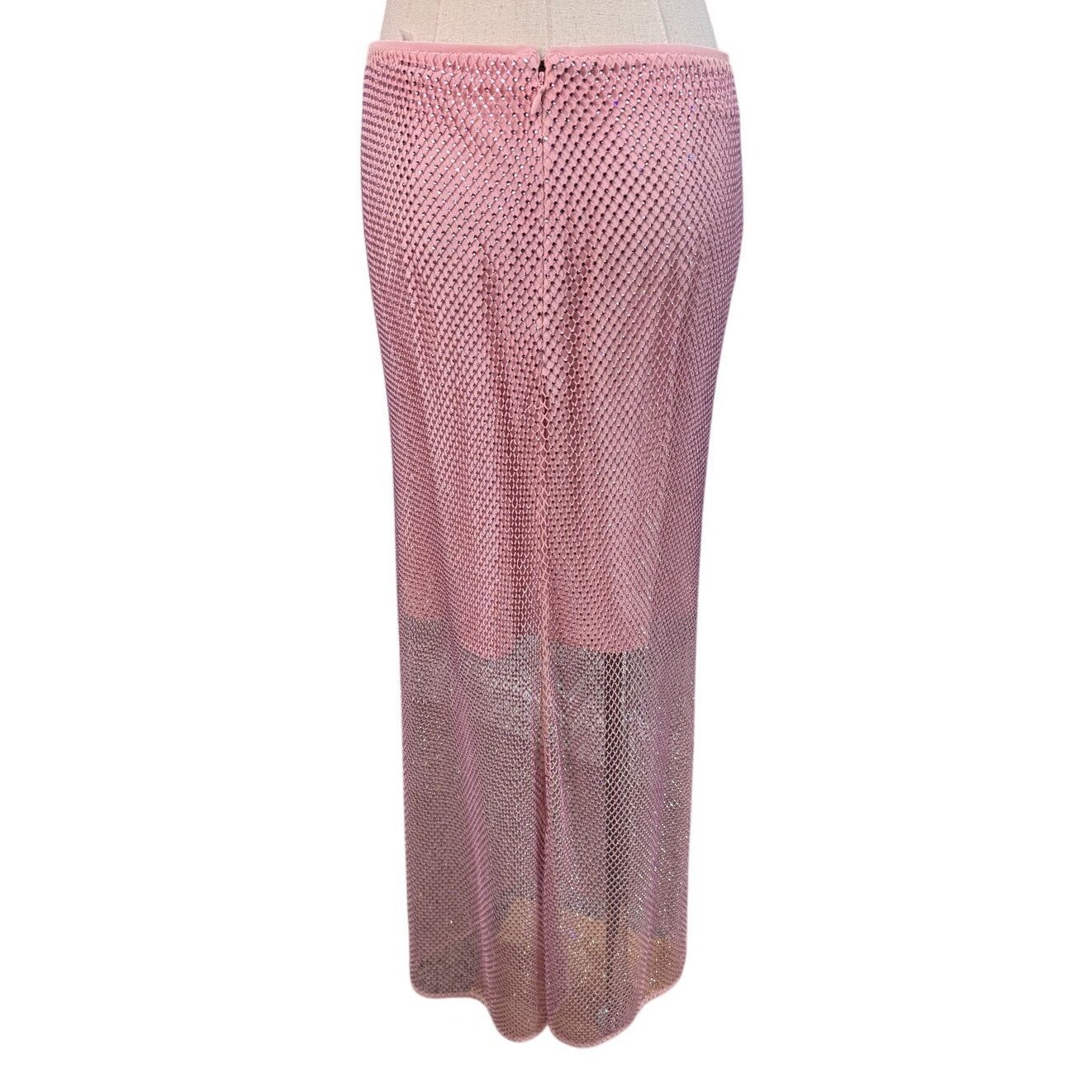 Alice + Olivia Alice + Olivia Maeve Crystal-Embellished Skirt pink size 12 Size 34" / US 12 / IT 48 - 7 Thumbnail