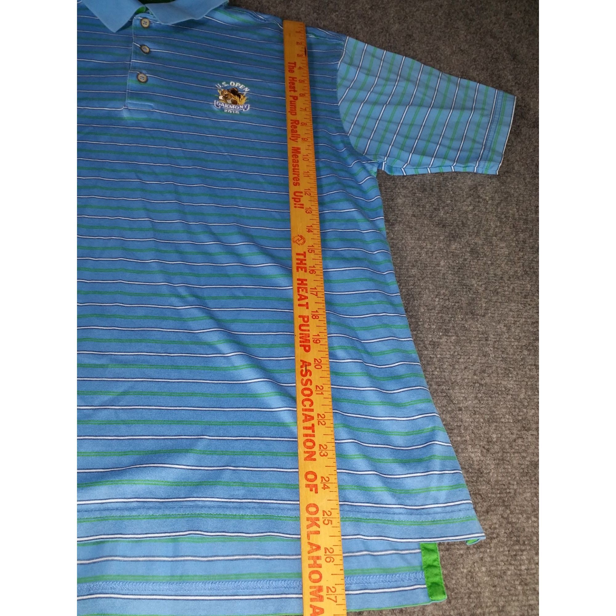 Bobby Jones US Open 2016 Oakmont Golf Polo Men Sz M Bobby Jones Striped Size US M / EU 48-50 / 2 - 2 Thumbnail