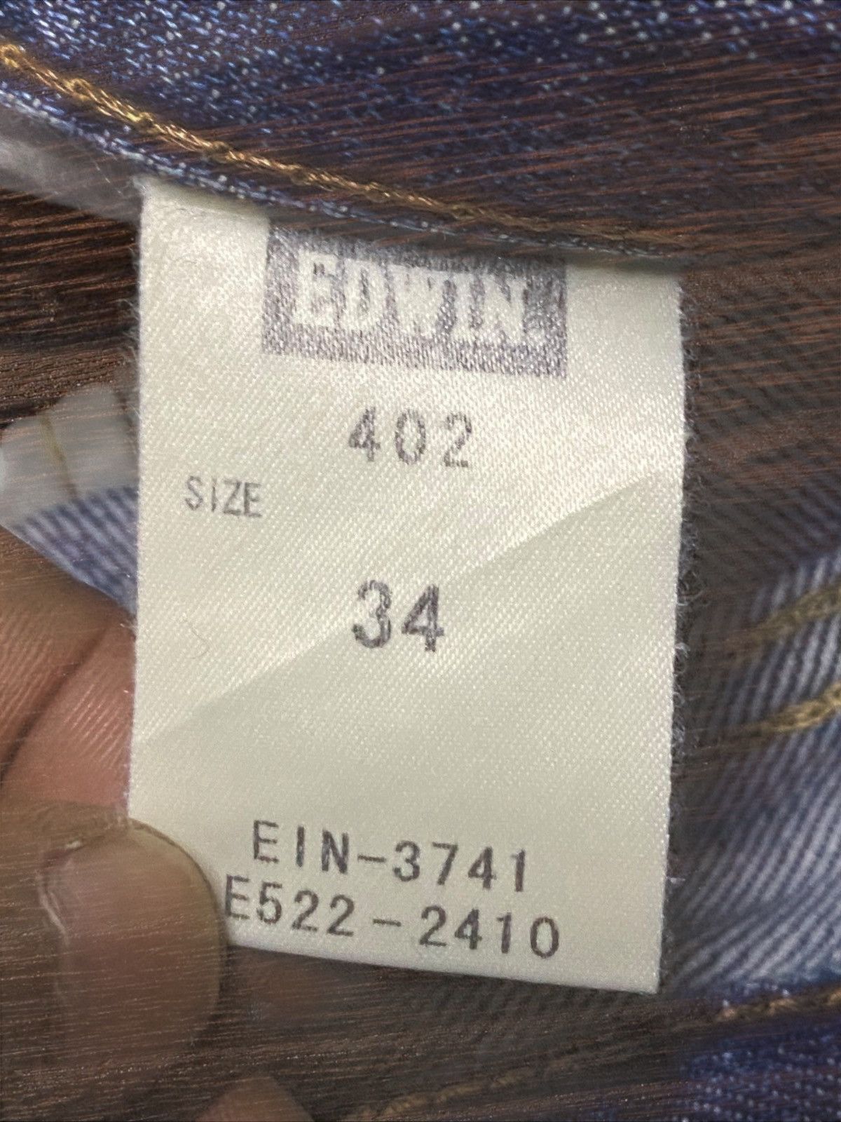 Edwin Vintage Japanese Brand Edwin 402 Fade DistressedLoose Jeans Size US 35 - 19 Thumbnail