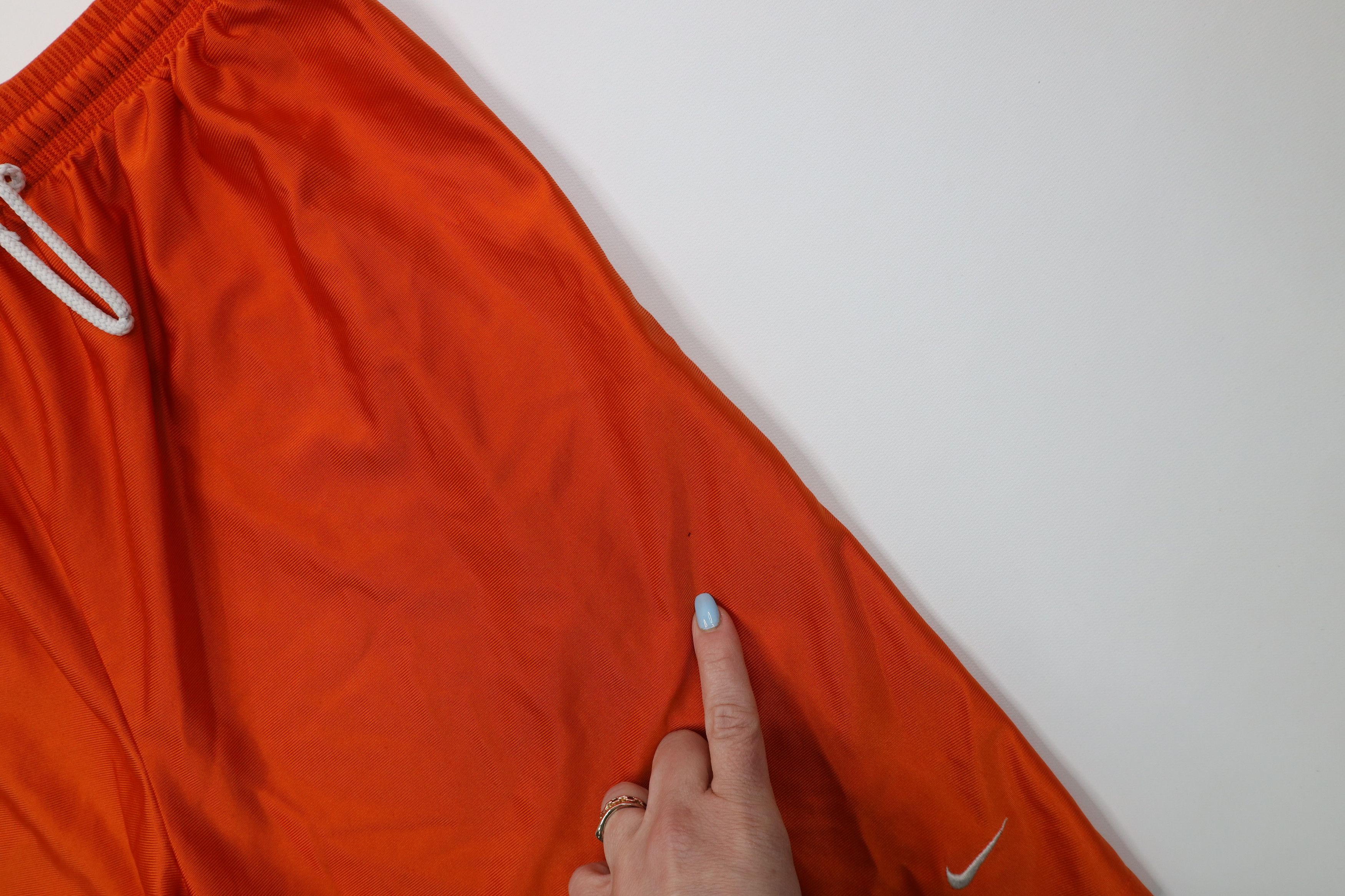 Nike Vintage Y2K Nike Mini Swoosh Dazzle Basketball Shorts Orange Size US 36 / EU 52 - 7 Thumbnail
