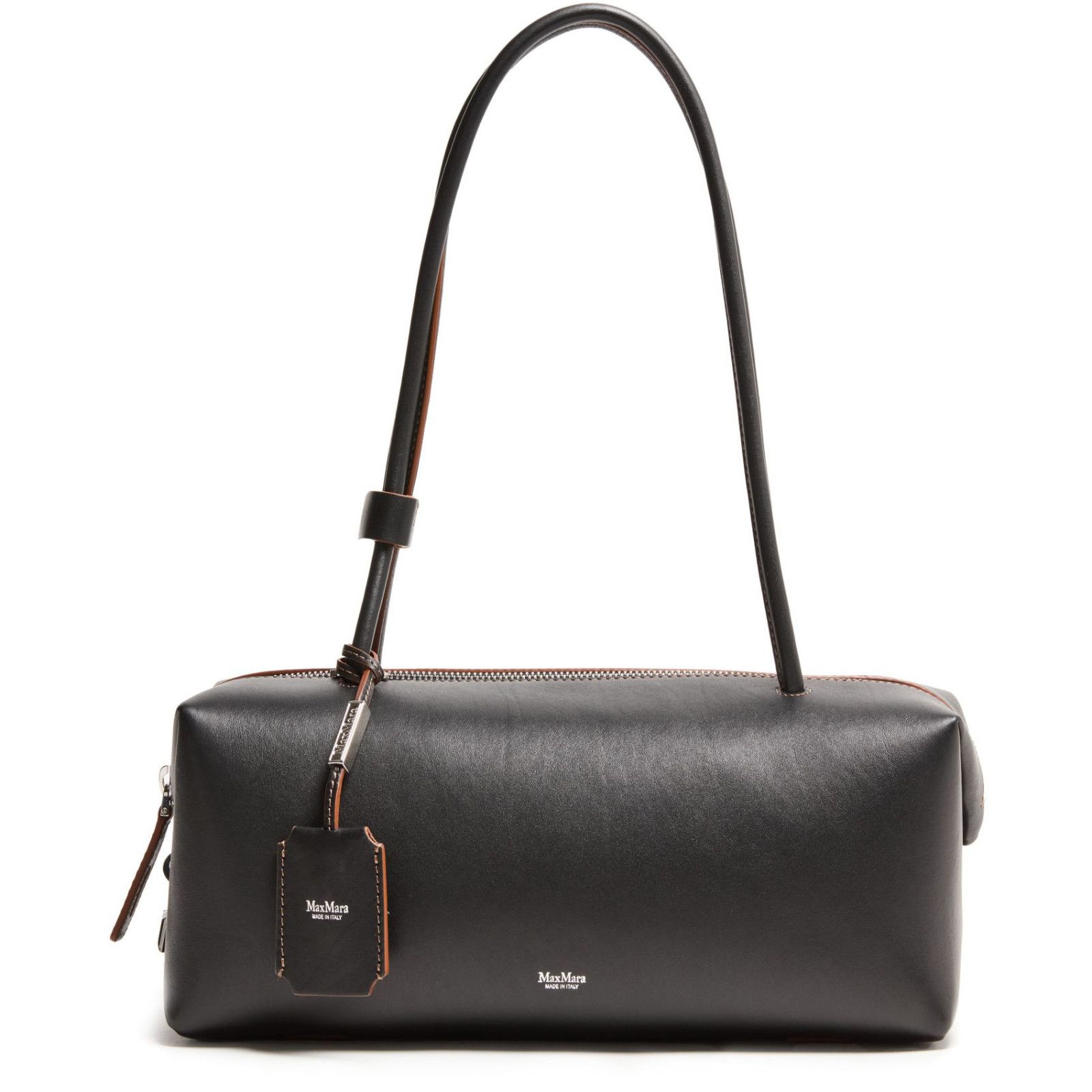 Max Mara MAX MARA Holdall Black Leather Shoulder Bag New/Authentic Size ONE SIZE - 1 Thumbnail