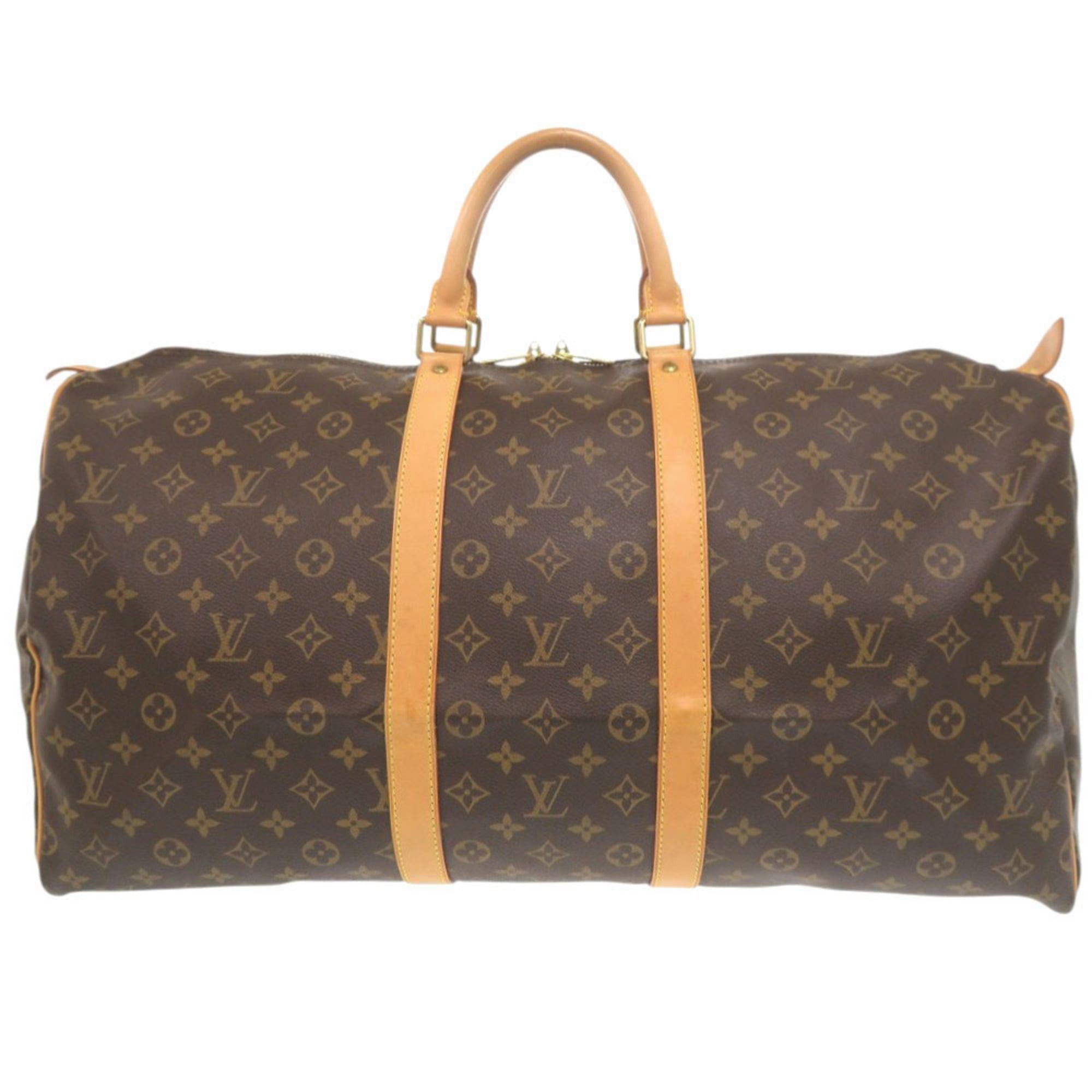 Louis Vuitton Louis Vuitton Keepall 55 Monogram M41424 Brown Boston Bag LV 0692LOUIS VUITTON Size ONE SIZE - 1 Thumbnail
