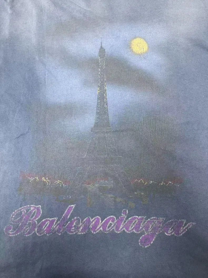 Balenciaga Balenciaga Letter Printed Distressed Crewneck Short Sleeve Size US M / EU 48-50 / 2 - 3 Thumbnail
