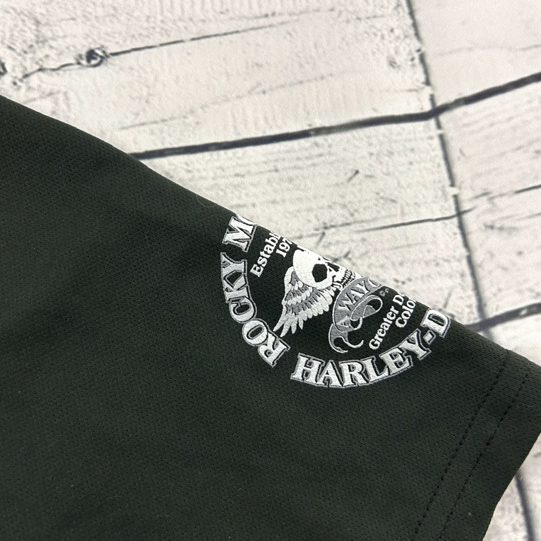 Harley Davidson Rocky Mountain Harley Davidson Short Sleeve Polo Shirt Men's Small Black Size US S / EU 44-46 / 1 - 2 Thumbnail