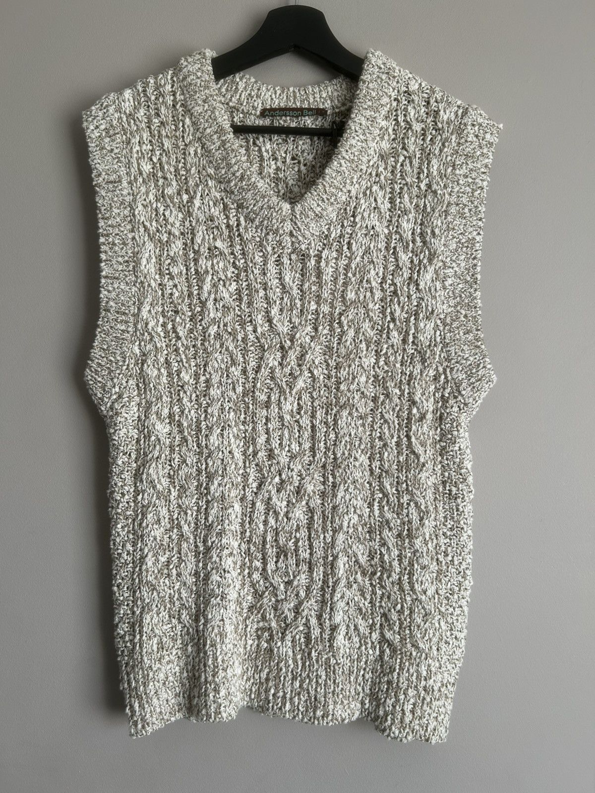Andersson Bell Anderson Bell Totto Cable Vest Size US S / EU 44-46 / 1 - 1 Thumbnail